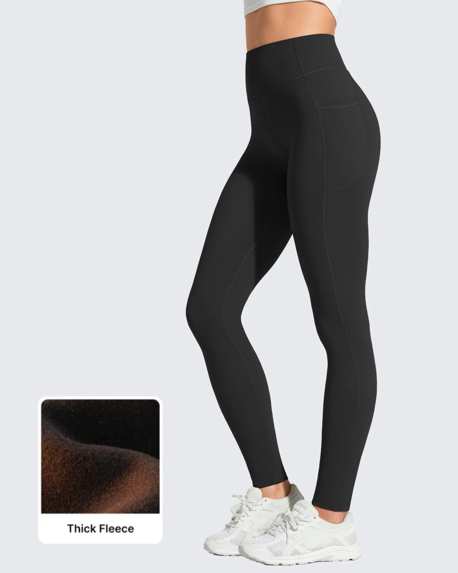 Barefeel Fleece Lined High Stretch Yoga Workout Leggings sold by G4free
