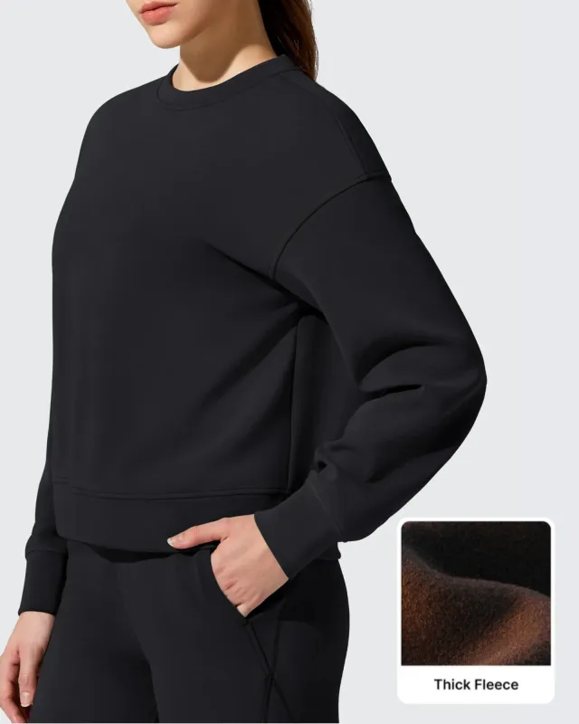 Smoofit Fleece Crewneck Pullover Long Sleeve Hoodies sold by G4free