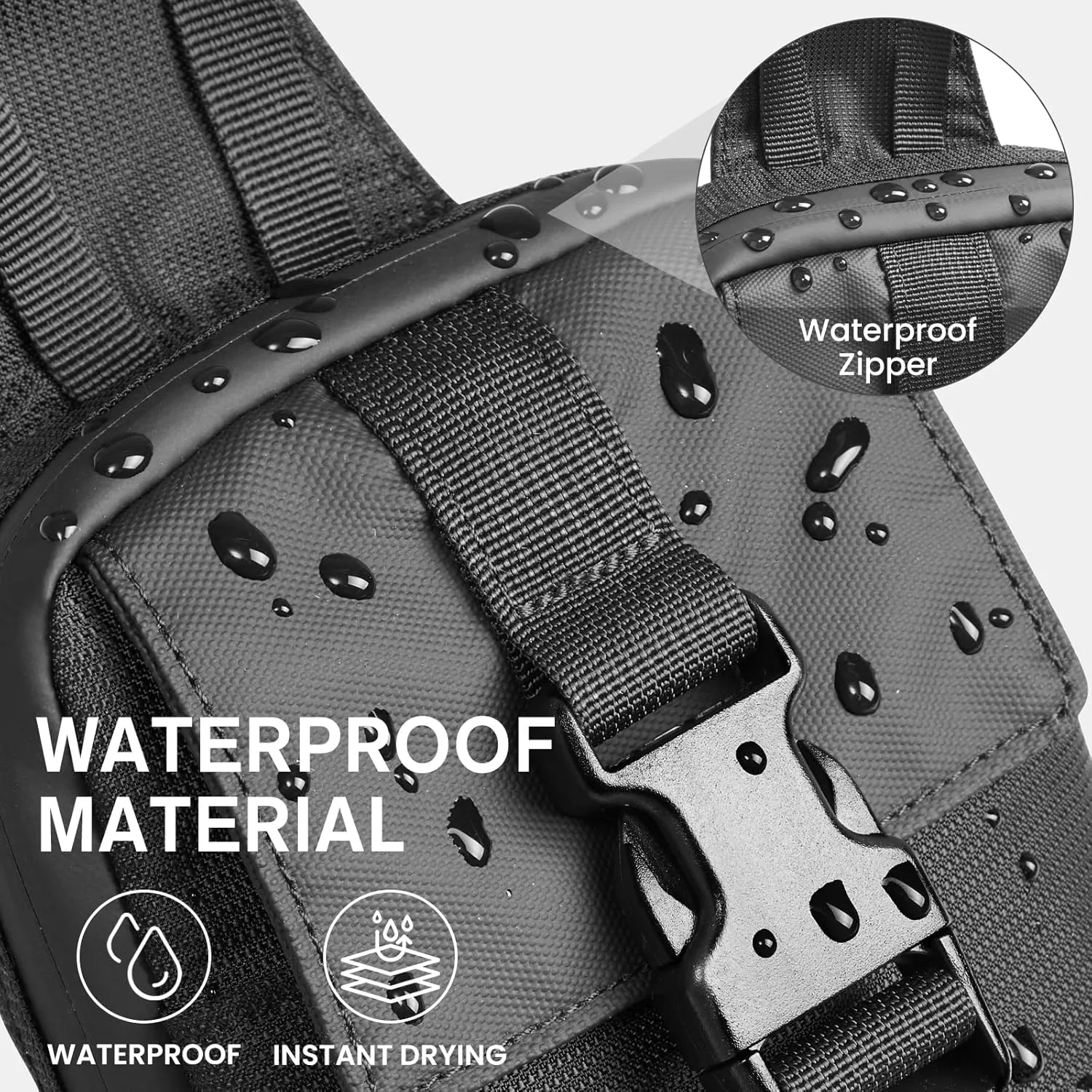 G4Free Waterproof Mini Crossbody Sling Bag, Small Chest Fanny Pack, Lightweight Travel Sports Purse sold by G4free product image thumbnail 3