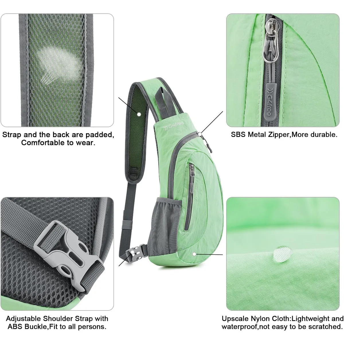 G4Free Sling Bag, Small Crossbody Backpack Lightweight Chest Shoulder Bags sold by G4free product image thumbnail 4
