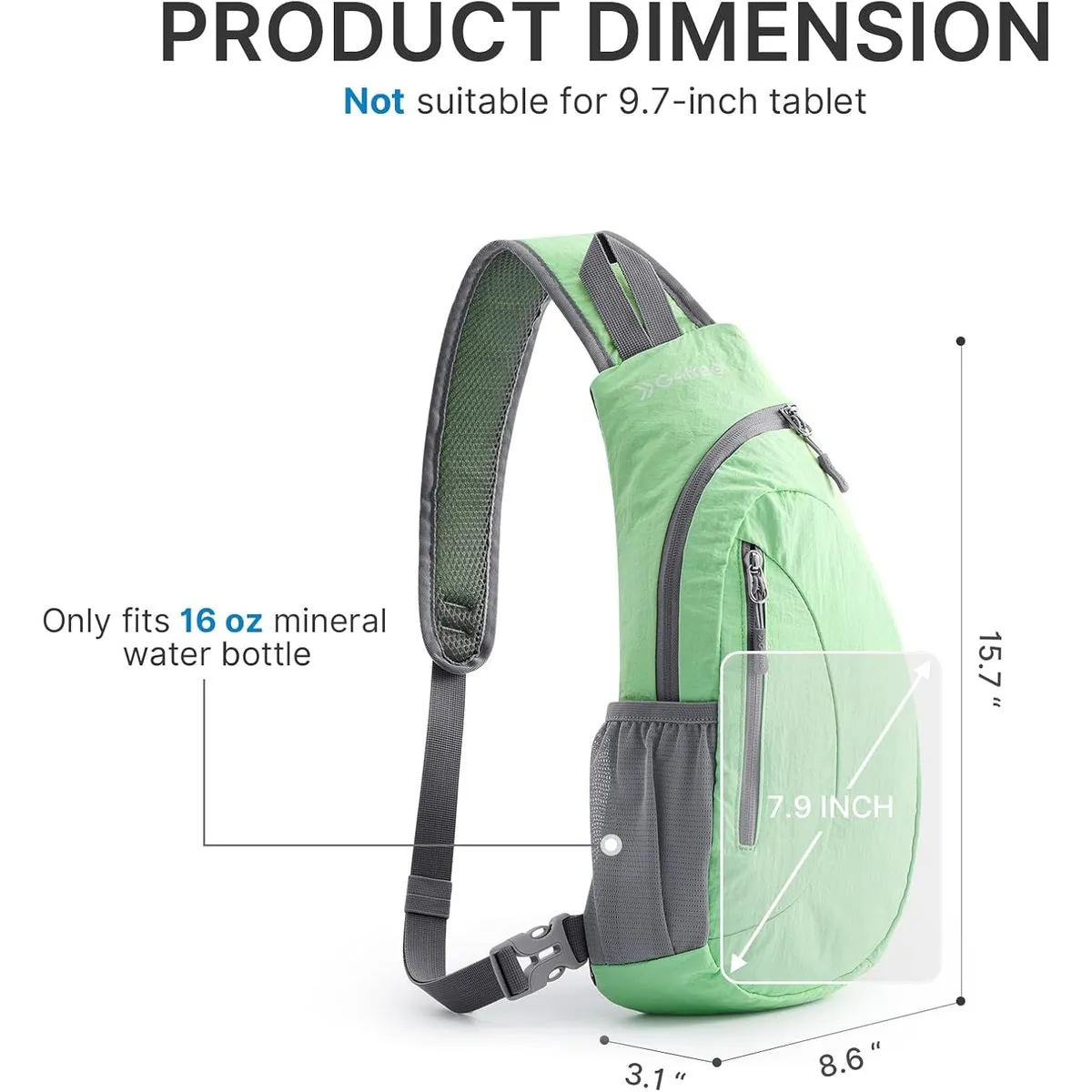 G4Free Sling Bag, Small Crossbody Backpack Lightweight Chest Shoulder Bags sold by G4free product image thumbnail 5