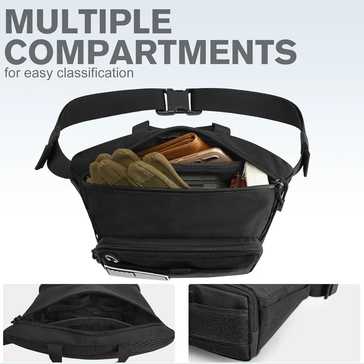 G4Free Tactical Fanny Pack, Fashion Crossbody Bag Waist Packs sold by G4free product image thumbnail 4