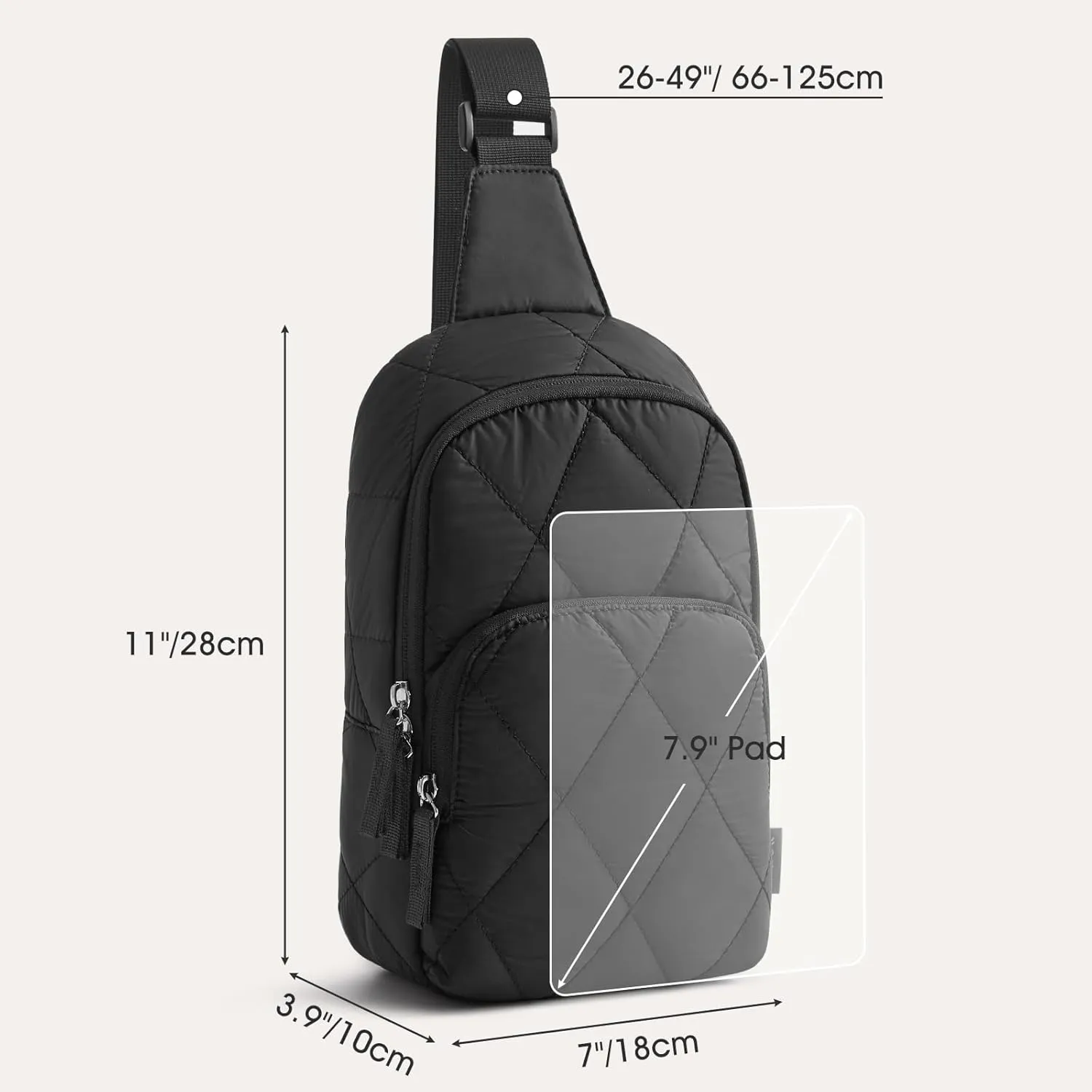 G4Free Sling Bag, Casual Quilted Puffer Crossbody Purse Lightweight Fanny Packs sold by G4free product image thumbnail 5