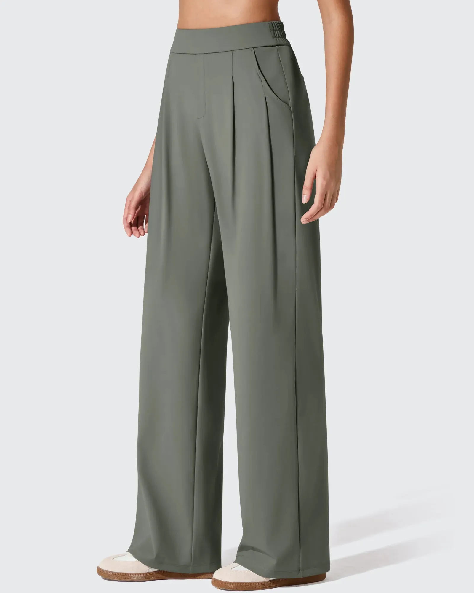 ShiftReady Two Front Pleated Wide Leg Dress Pants sold by G4free product image thumbnail 3