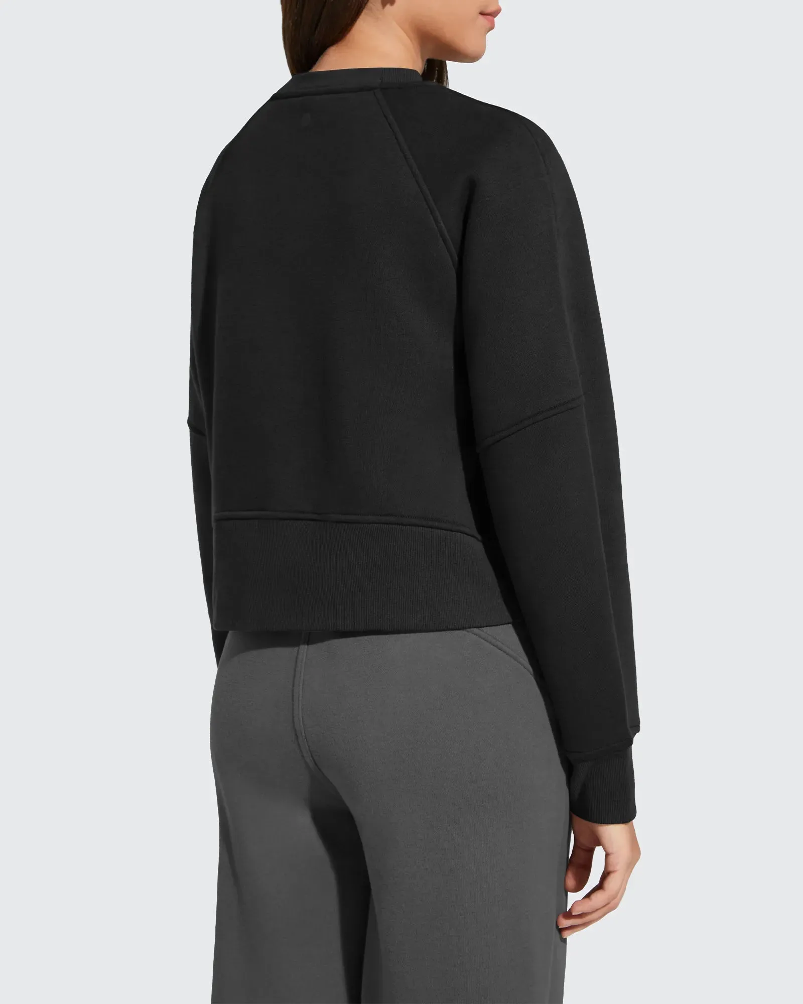 Flurrylux Cropped Crewneck Fleece Lined Pullover Sweatshirts sold by G4free product image thumbnail 4