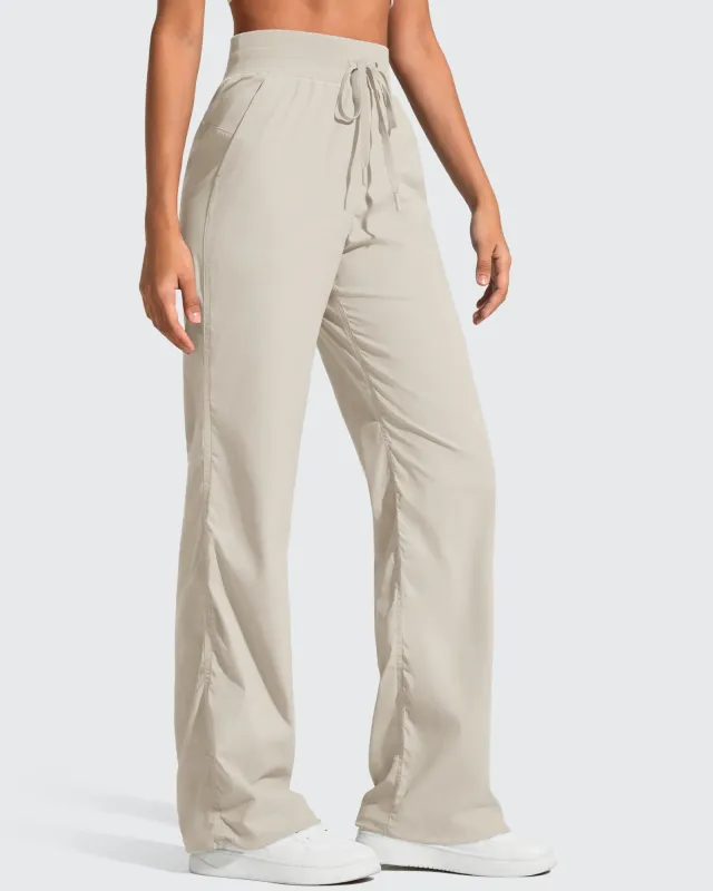 Lightweight Straight Leg Ruched Drawstring Joggers sold by G4free