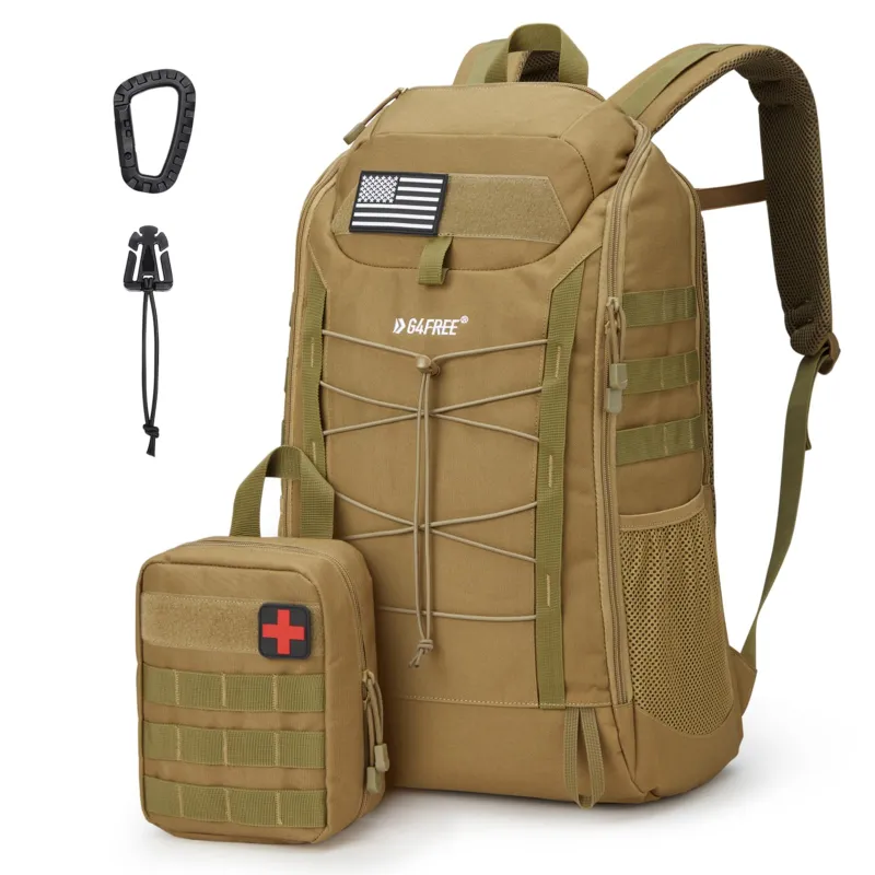 G4Free 45L Military Tactical Backpack 3 Day Survival Molle Pack sold by G4free