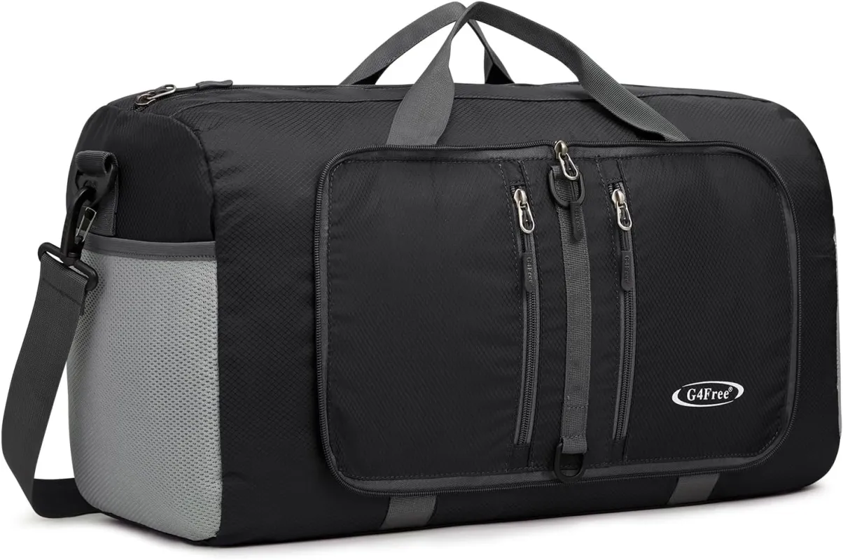 G4Free 40L/65L Foldable Duffel Bag, Water-Repellent Travel Backpack sold by G4free