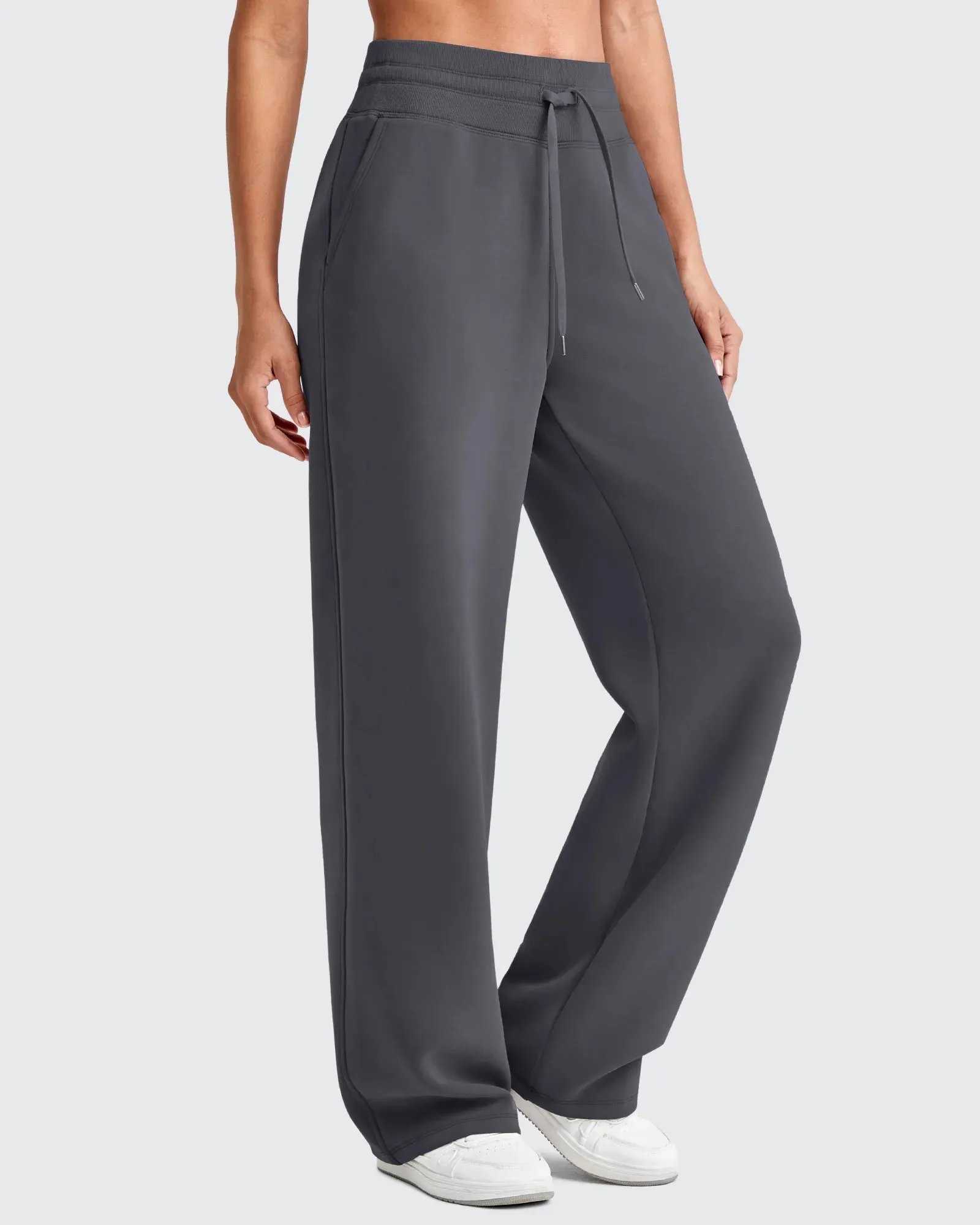 Smoofit Elastic Waistband Drawstring Wide Leg Sweatpants sold by G4free product image thumbnail 5