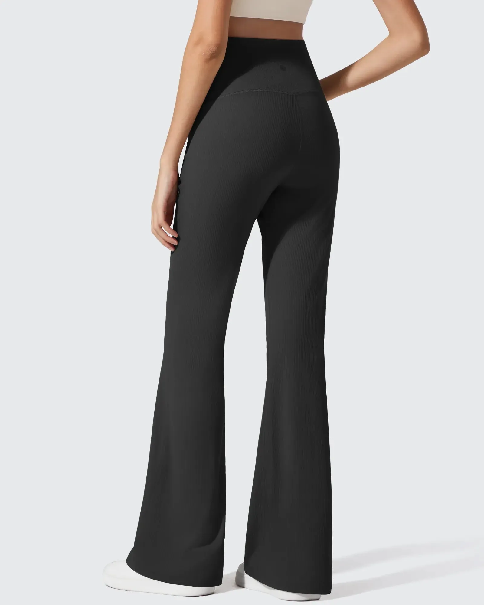 Ribbed Maternity Flare Yoga Pants with Pockets sold by G4free product image thumbnail 2