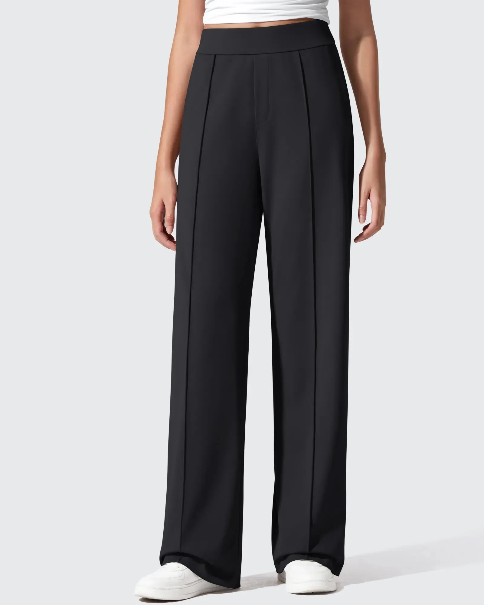 ShiftReady Pockets Elastic Band Wide Leg Work Pants sold by G4free product image thumbnail 3