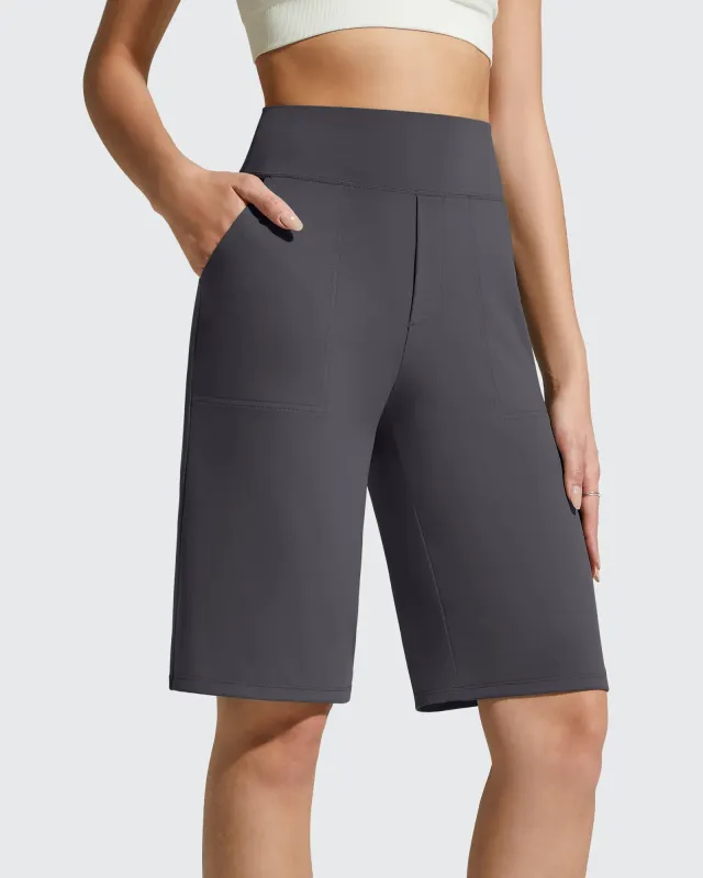 EverGoing Bermuda Pockets Knee Length Shorts 10" made by G4free