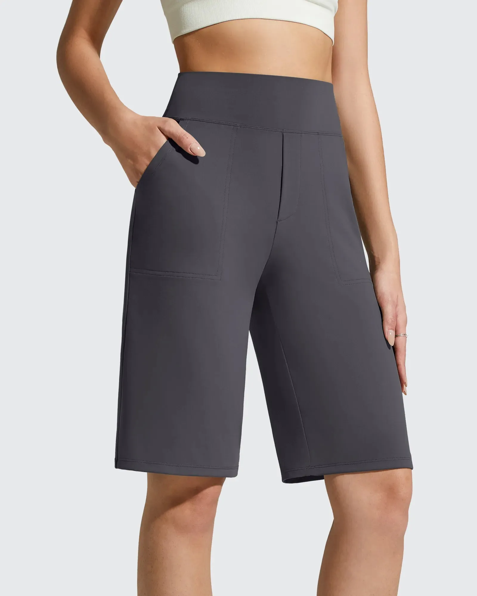 EverGoing Bermuda Pockets Knee Length Shorts 10" sold by G4free