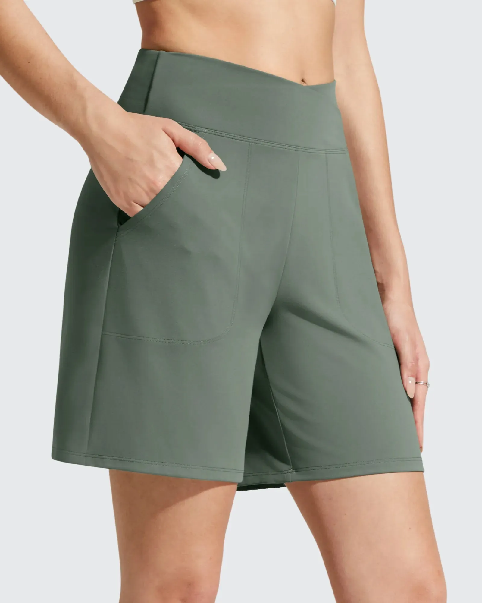 EverGoing Cross Waist Pockets Athletic Shorts 6'' sold by G4free product image thumbnail 4