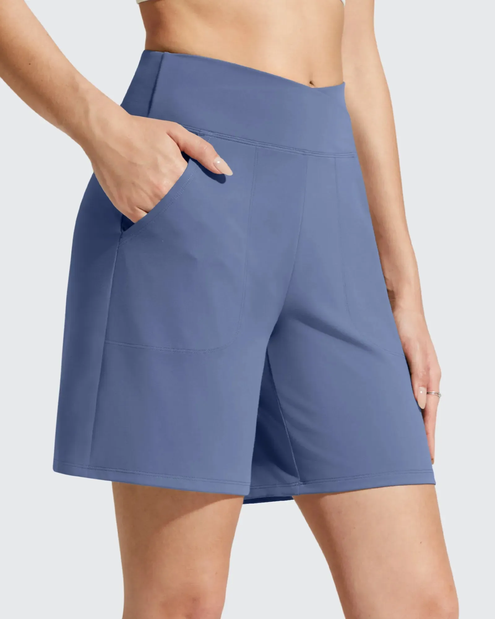 EverGoing Cross Waist Pockets Athletic Shorts 6'' sold by G4free product image thumbnail 3