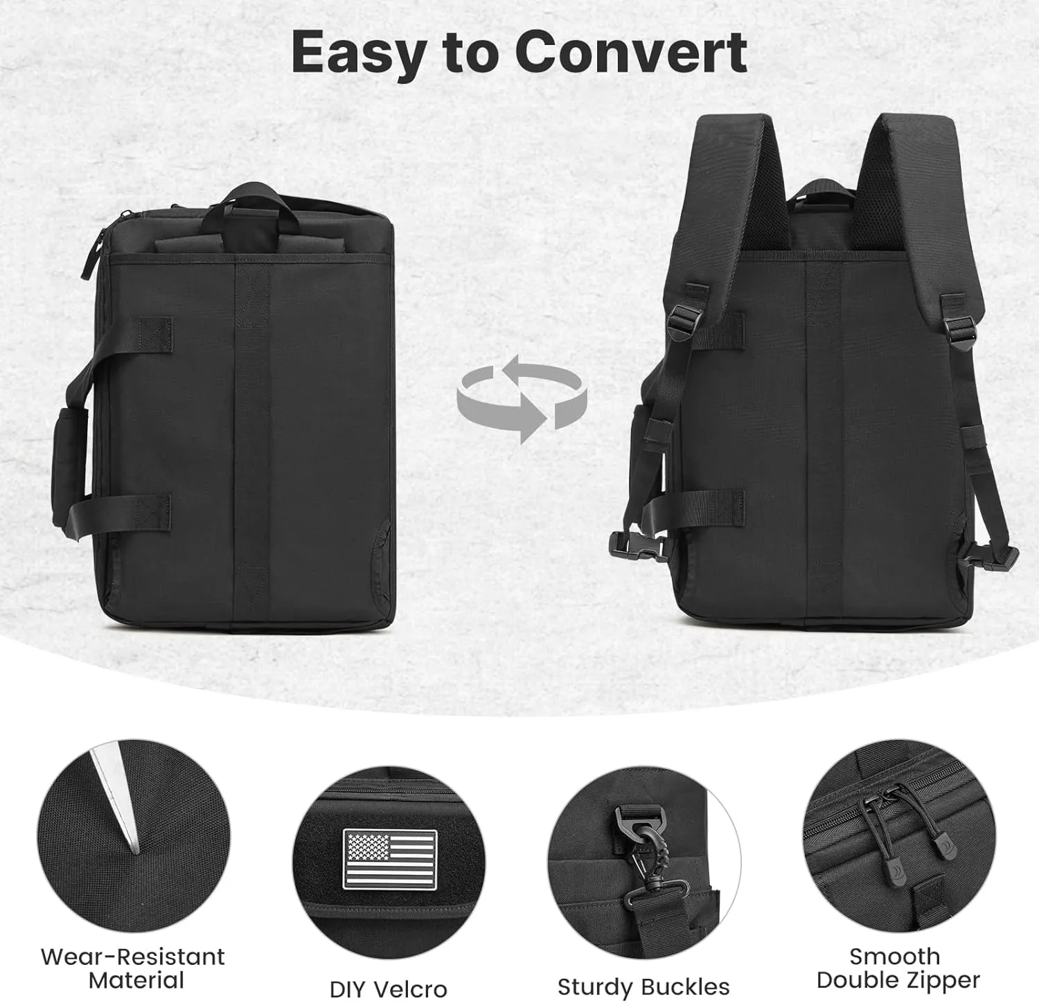 G4Free 17.3 Inch Laptop for Men, 3-in-1 Large Tactical Shoulder Bag sold by G4free product image thumbnail 5