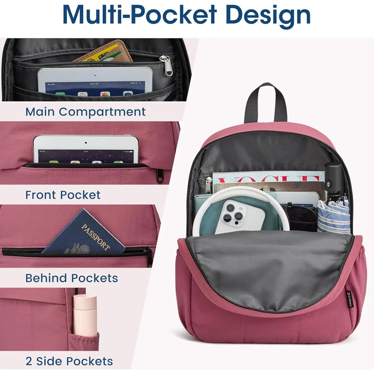 G4Free Mini Hiking Backpack with Adjustable Straps sold by G4free product image thumbnail 5