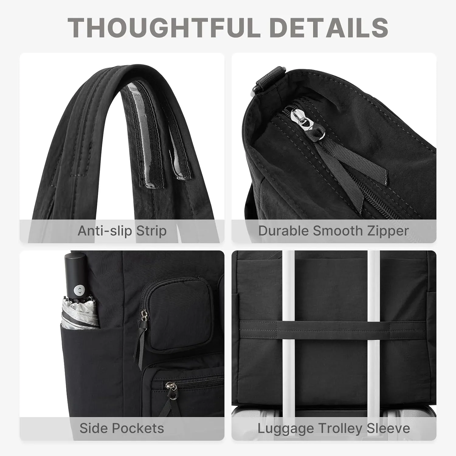 G4Free Tote Bag, Lightweight Work Bag with 15" Laptop Pocket sold by G4free product image thumbnail 5
