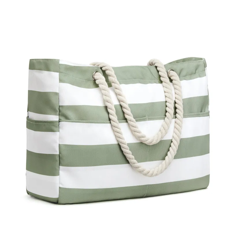 Canvas Waterproof Sandproof Large Beach Tote Bags sold by G4free