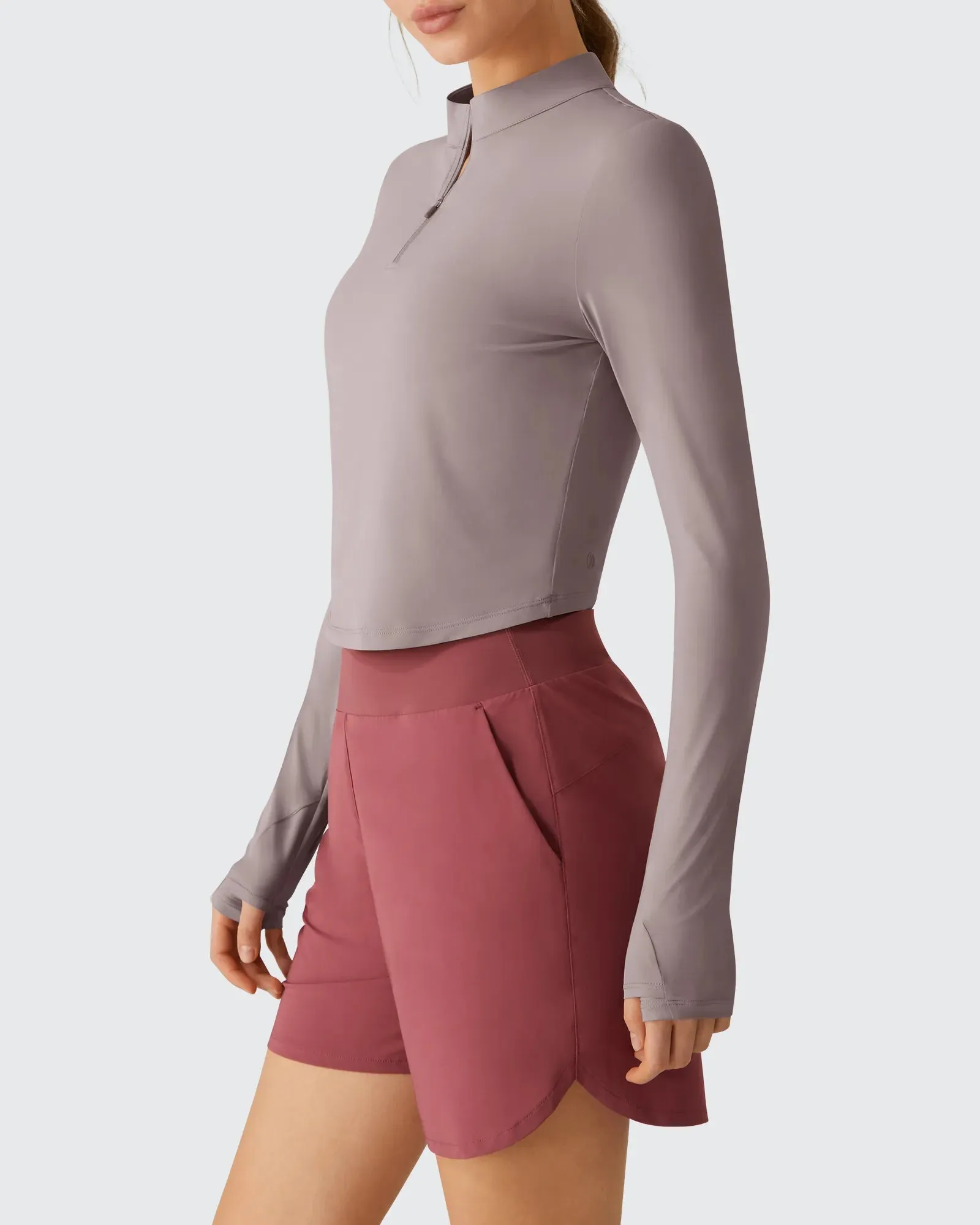 Lightbreeze UPF 50+ Sun Thumbholes Quater Zip Shirts sold by G4free product image thumbnail 4