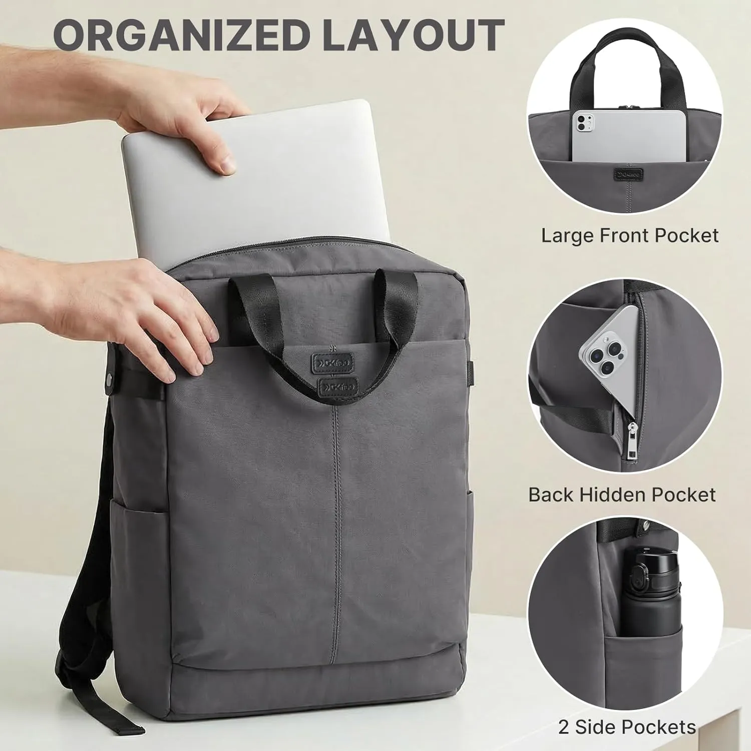 G4Free 15.6" Laptop Backpack for Men Women sold by G4free product image thumbnail 2