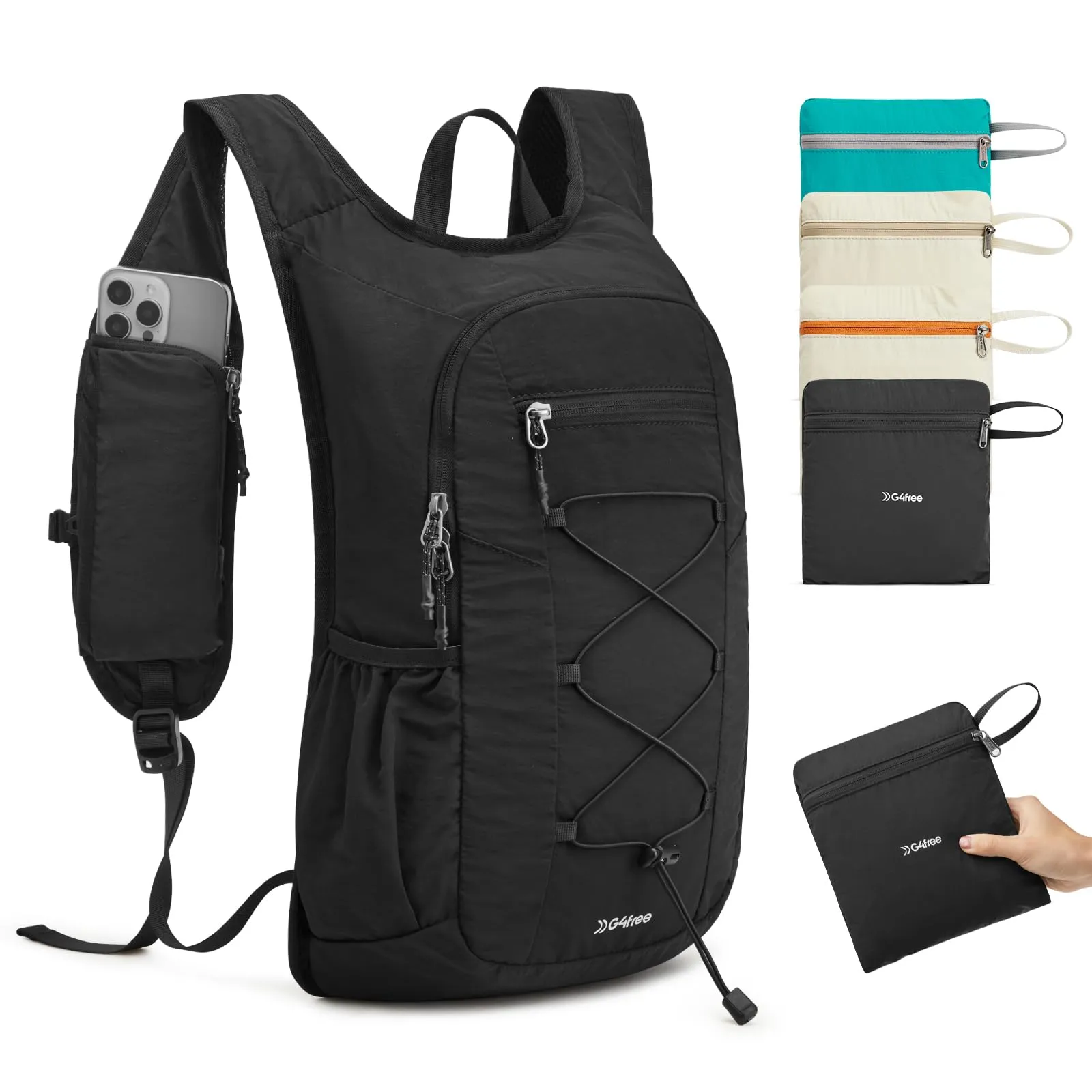G4Free 20L Lightweight Packable Hiking Daypack with Phone Pocket sold by G4free