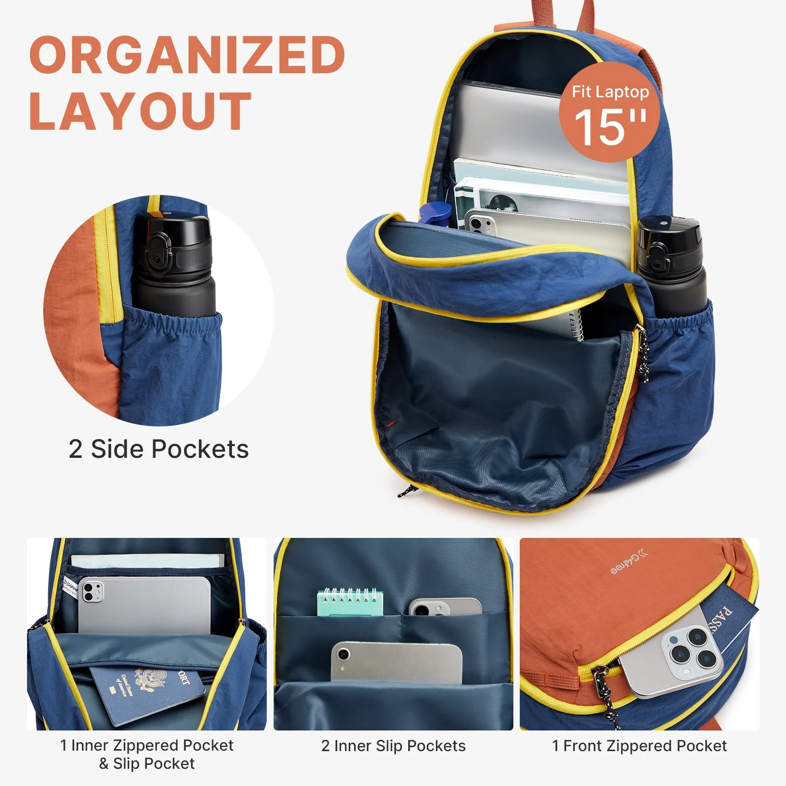 G4Free 15L Lightweight Hiking Travel Casual Daypack sold by G4free product image thumbnail 4