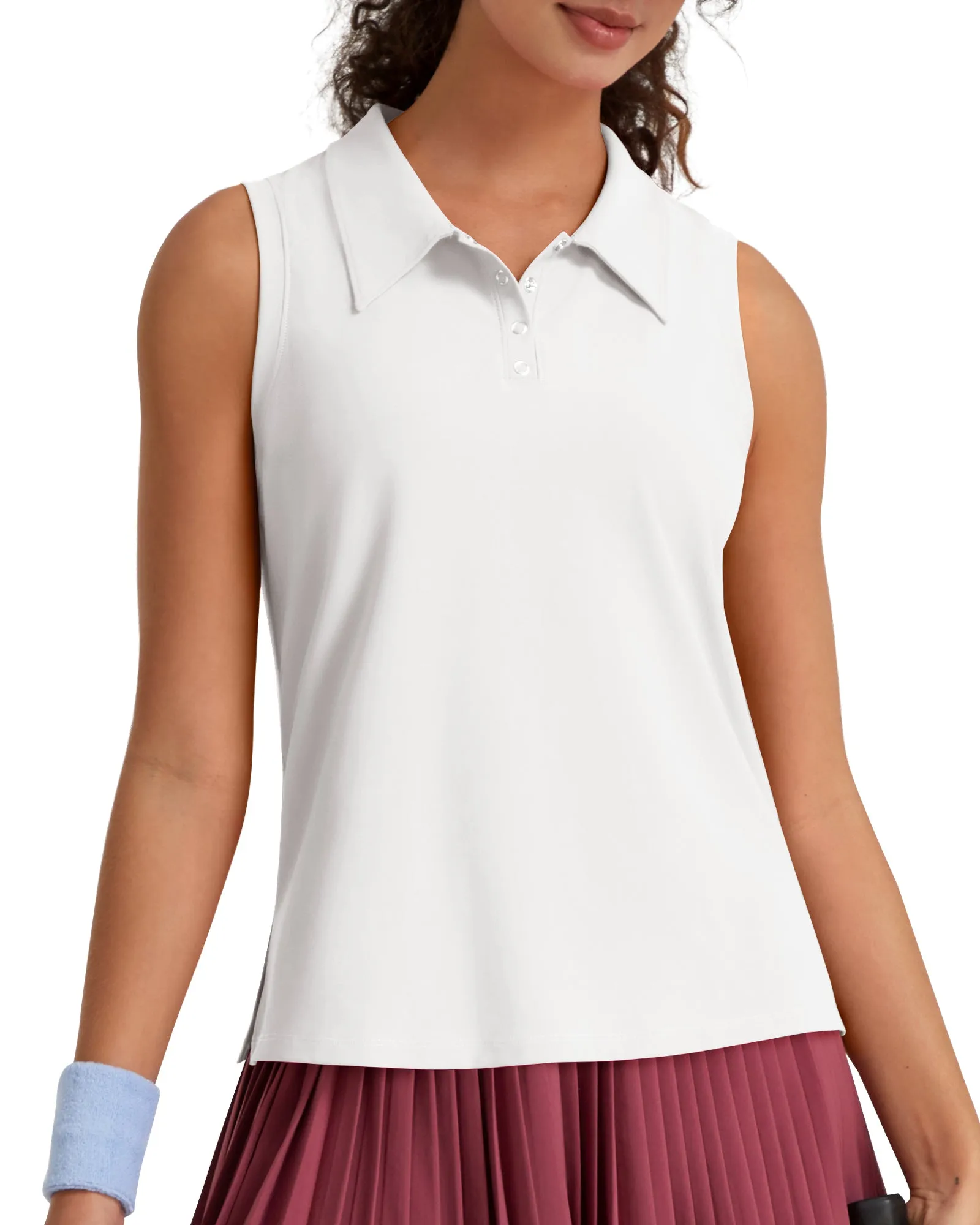 G4Free UPF 50+ Sleeveless Golf Polo with Side Slit – Quick Dry sold by G4free product image thumbnail 4