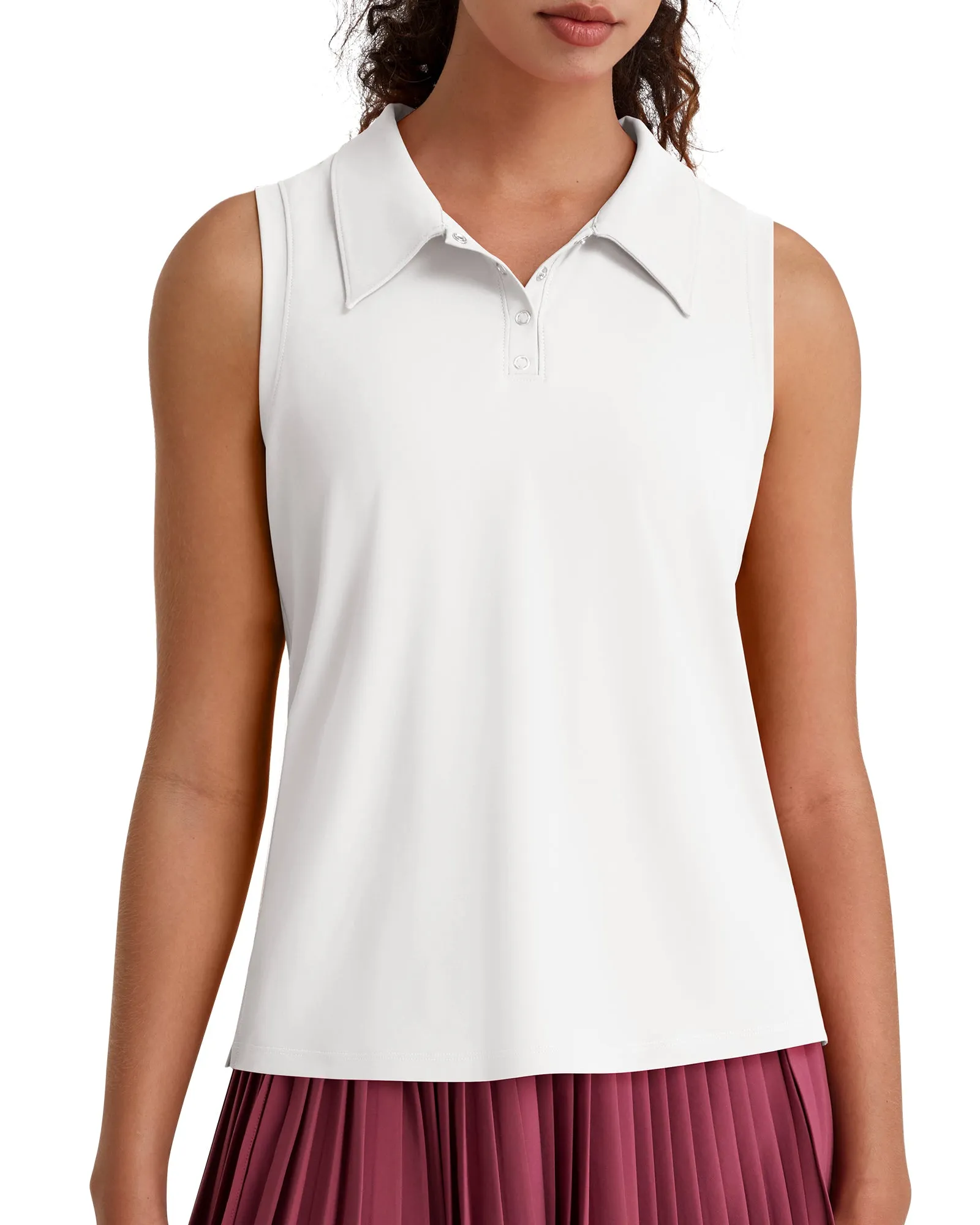 G4Free UPF 50+ Sleeveless Golf Polo with Side Slit – Quick Dry sold by G4free