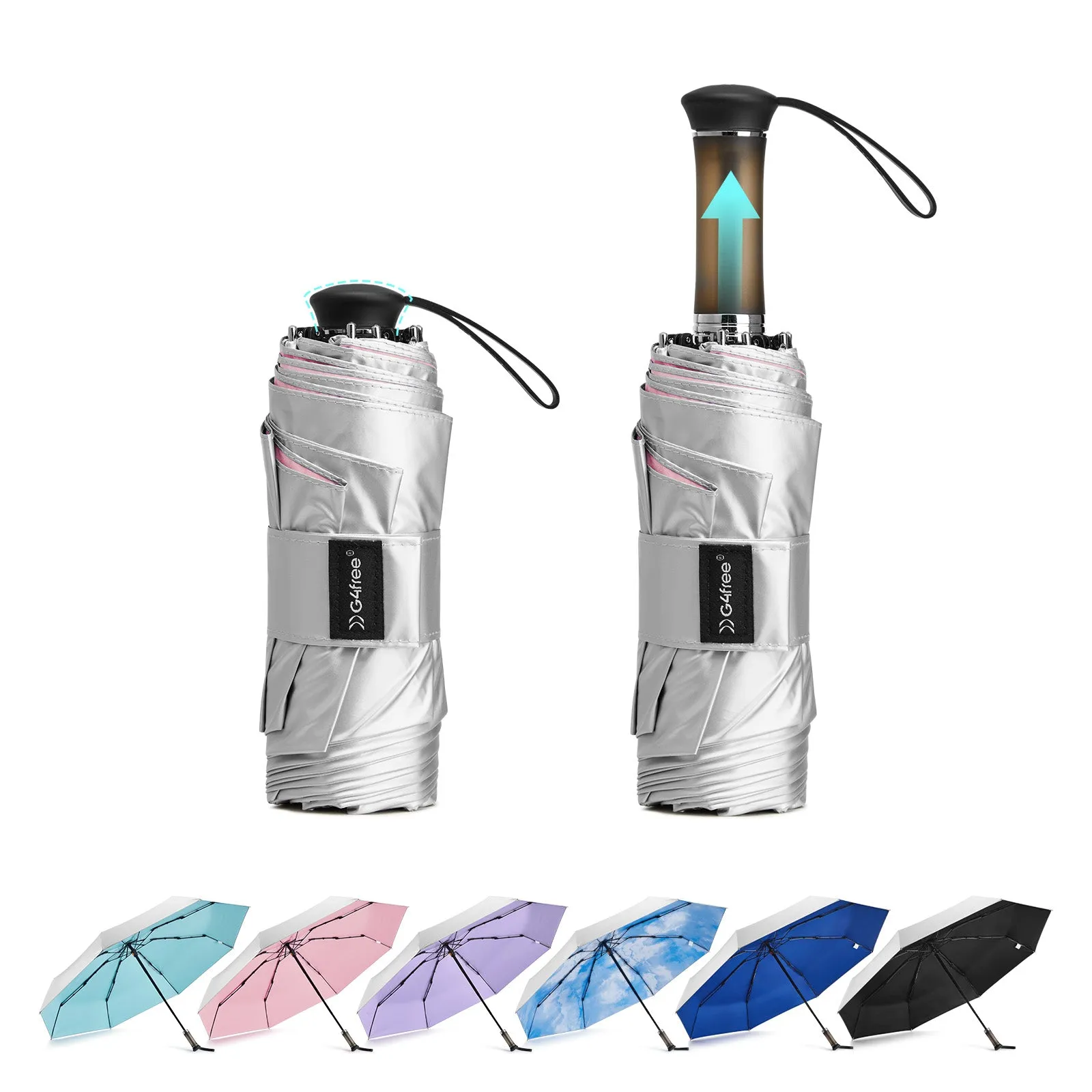 G4Free Mini Travel Umbrella UPF 50+ sold by G4free