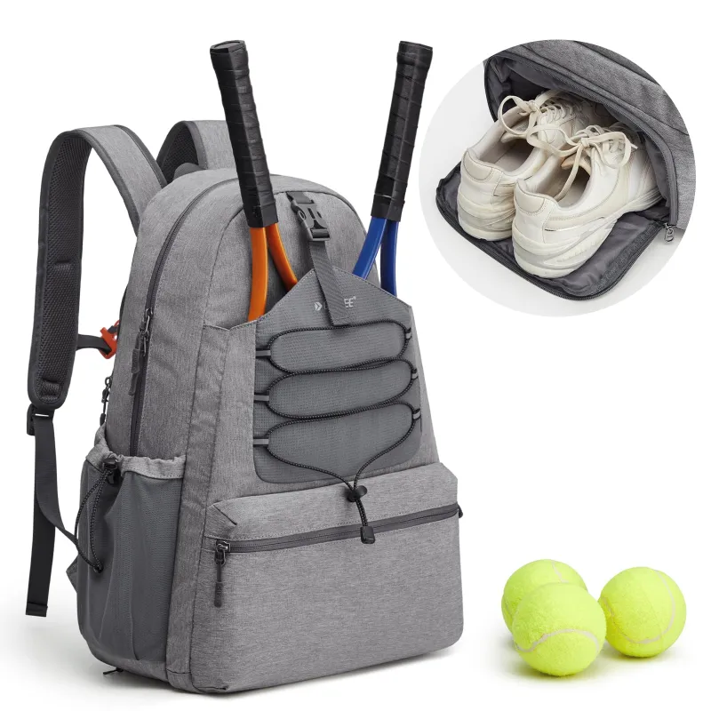 G4Free Tennis Backpack Holds 4 Rackets with Shoe Compartment made by G4free