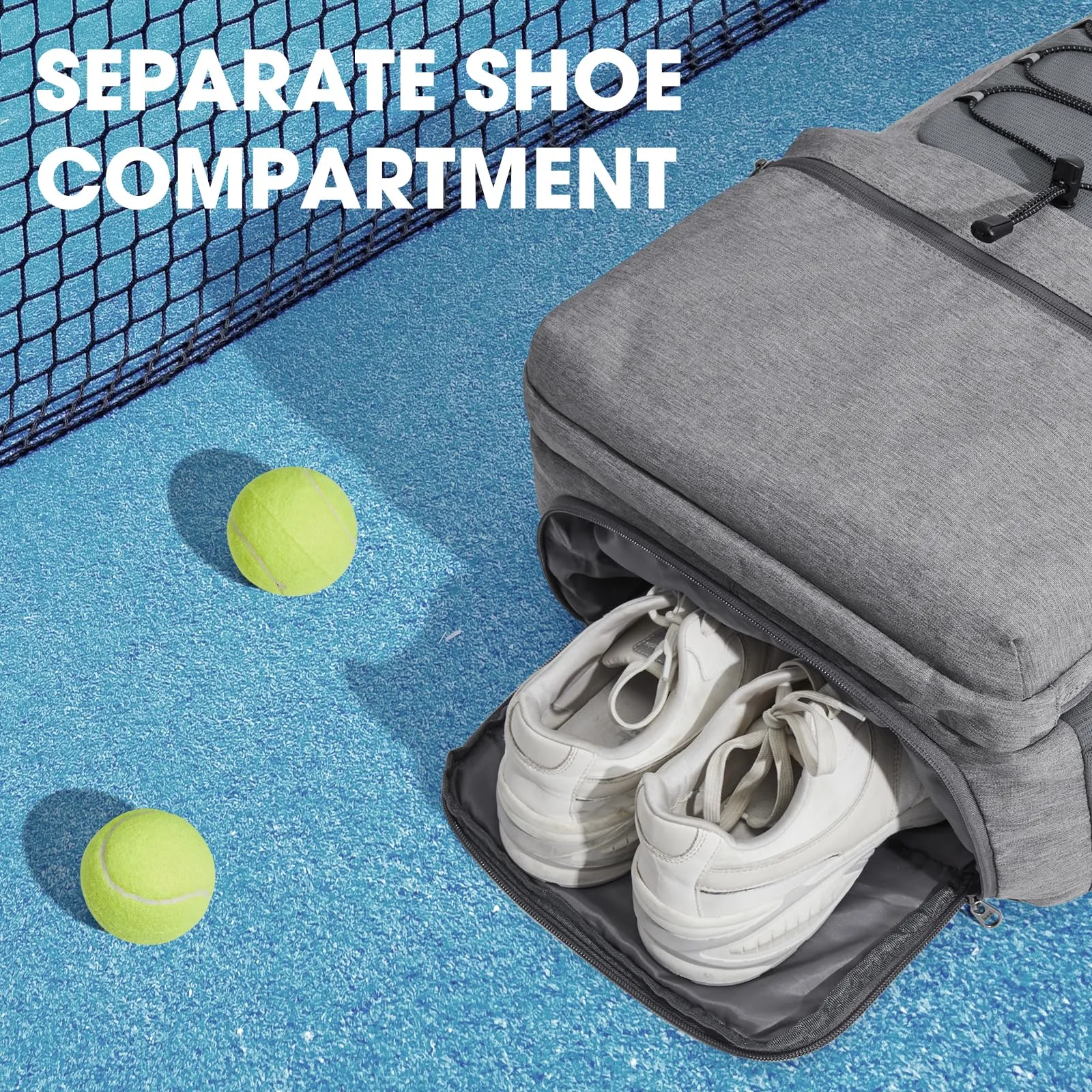 G4Free Tennis Backpack Holds 4 Rackets with Shoe Compartment sold by G4free product image thumbnail 3