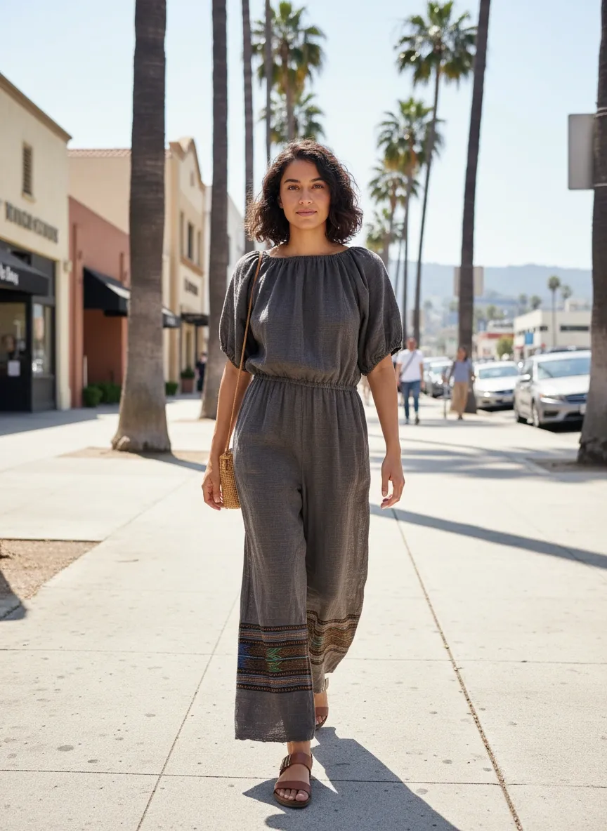 Adiya Jumpsuit- Ashwood Tilet sold by Yego