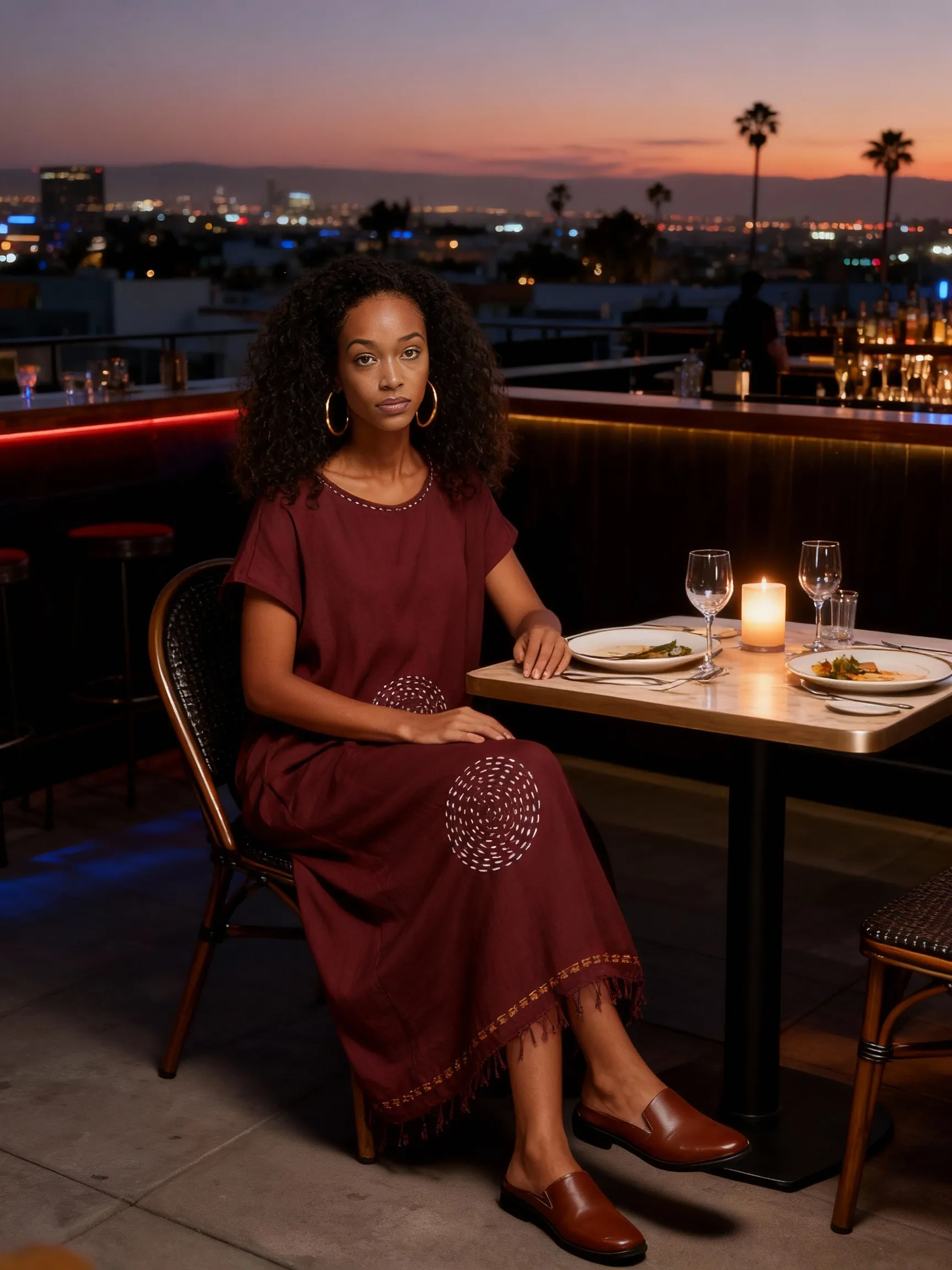 Mahiya Dress- Plum Horizon sold by Yego