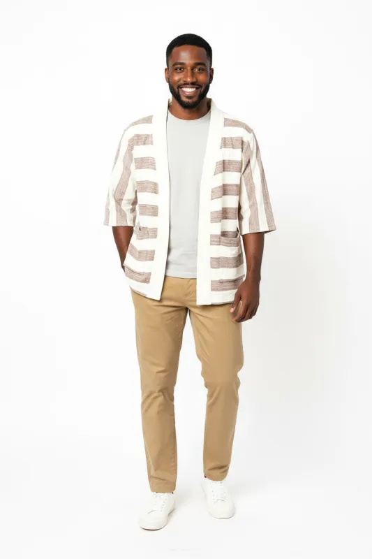 Zelalem Cardi - Earthstone Stripe sold by Yego