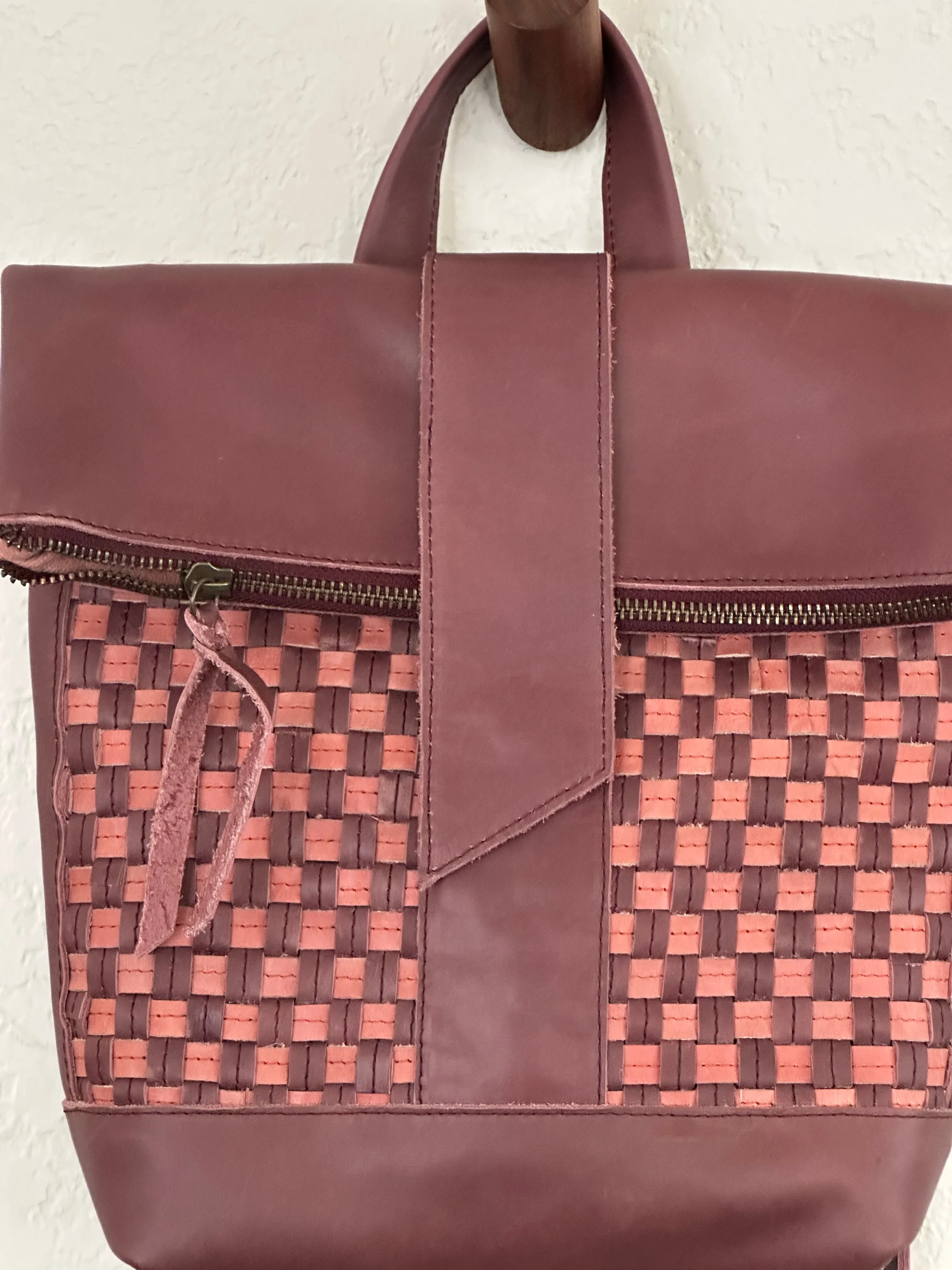 Omo Leather Backpack - Garnet Desert Rose sold by Yego product image thumbnail 5