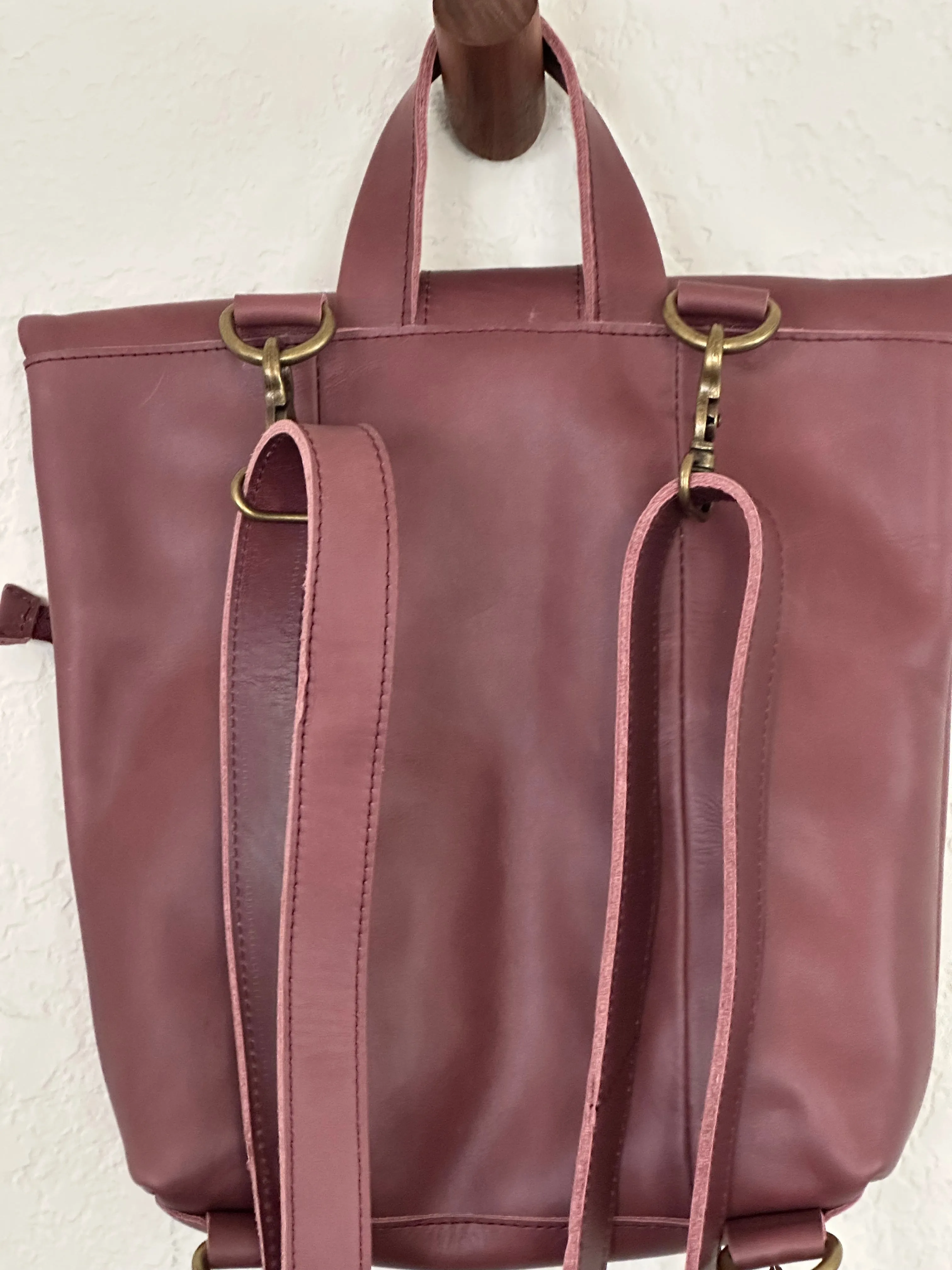 Omo Leather Backpack - Garnet Desert Rose sold by Yego product image thumbnail 4