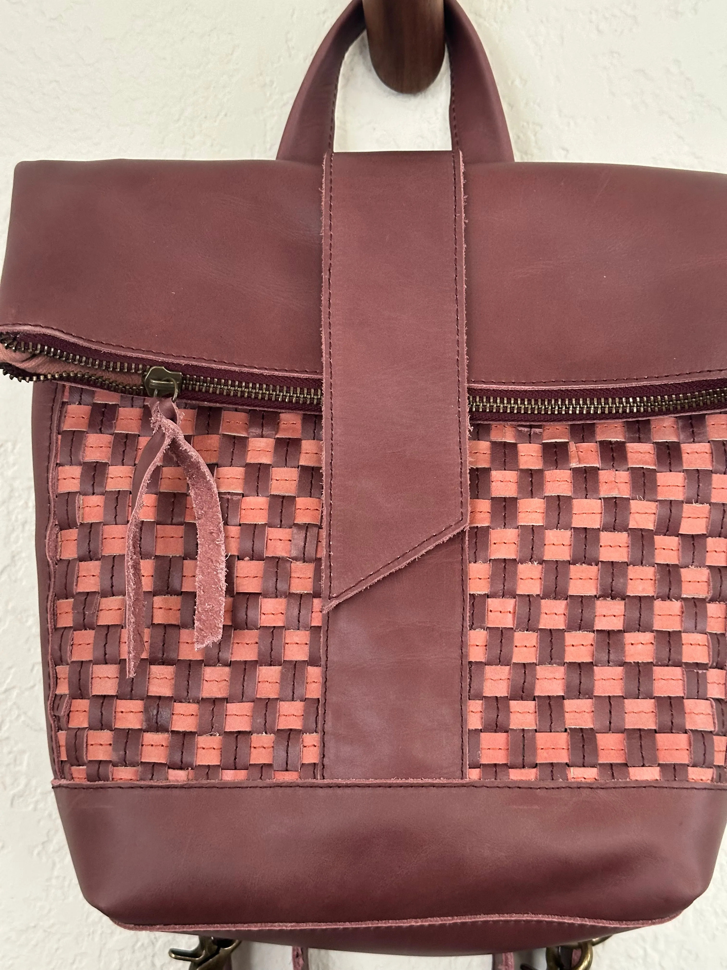 Omo Leather Backpack - Garnet Desert Rose sold by Yego product image thumbnail 2