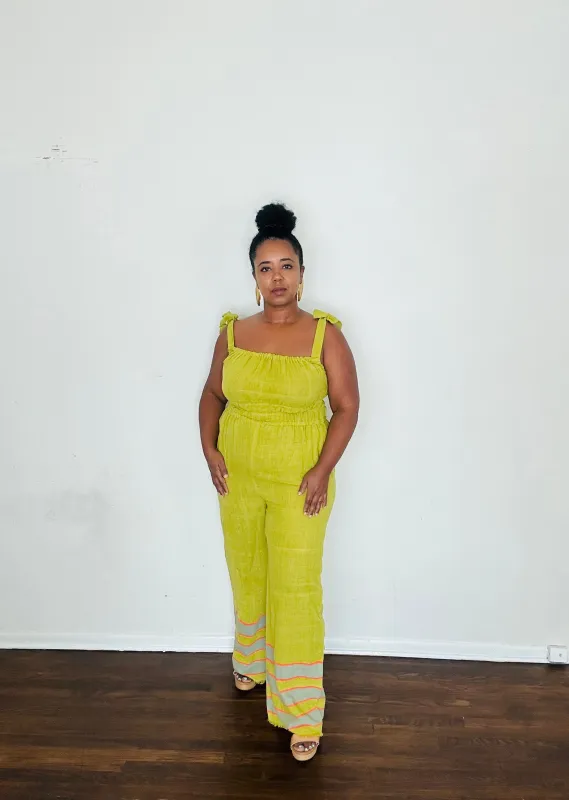 Sebie Jumpsuit - Lime Zest sold by Yego
