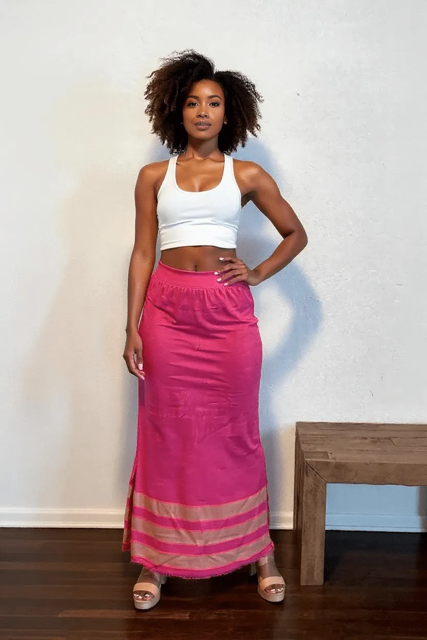 Hawi Skirt - Fuschia sold by Yego product image thumbnail 4