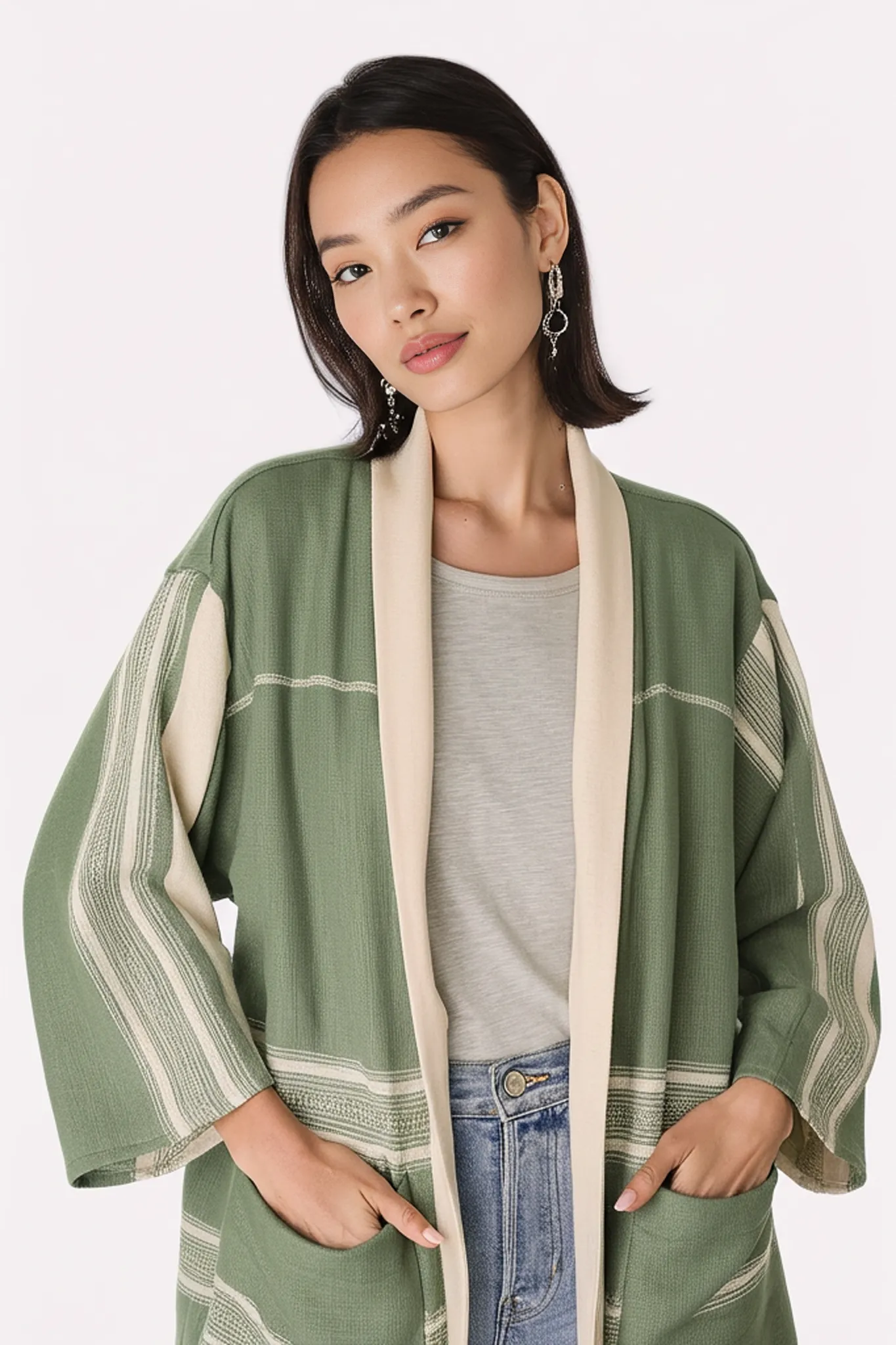 Zelalem Cardi - Eucalyptus Vert sold by Yego