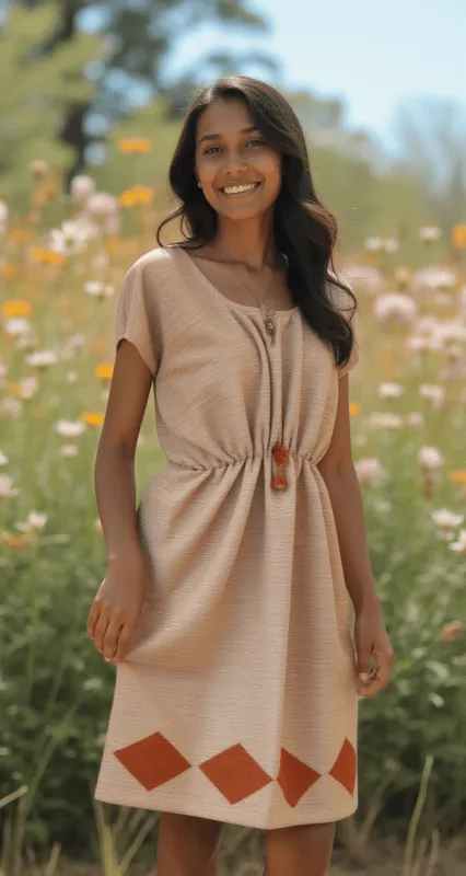 Edna Dress - Caramel sold by Yego