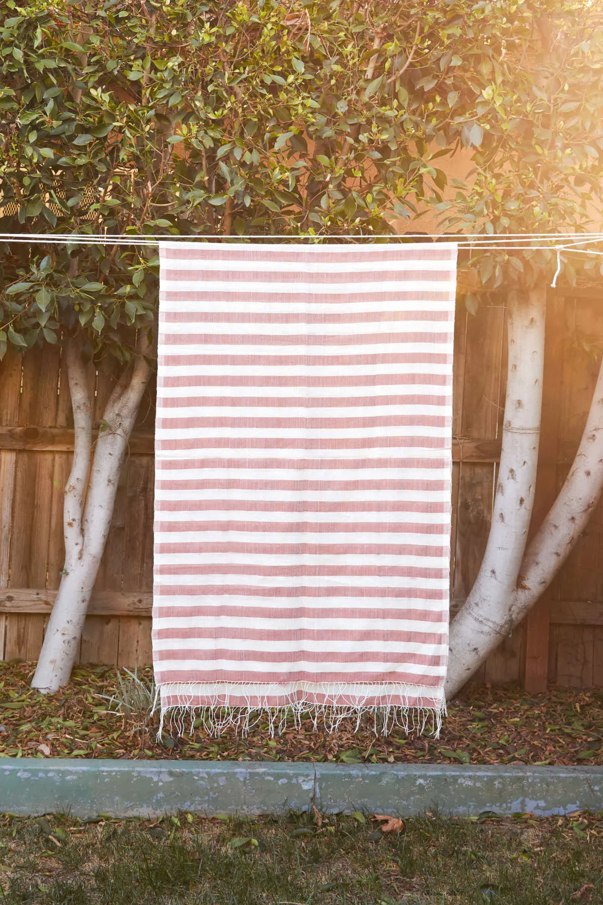 Taci Scarf - Desert Rose Stripe sold by Yego