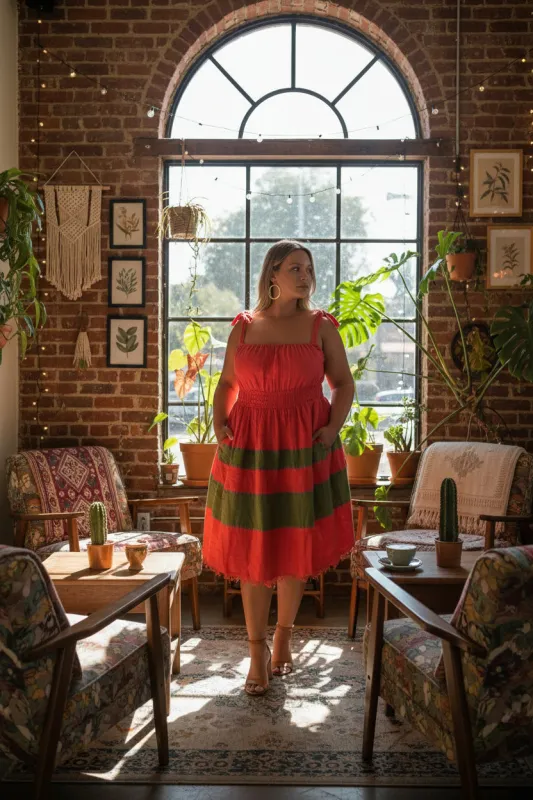 Gelila Dress- Poppy Red sold by Yego