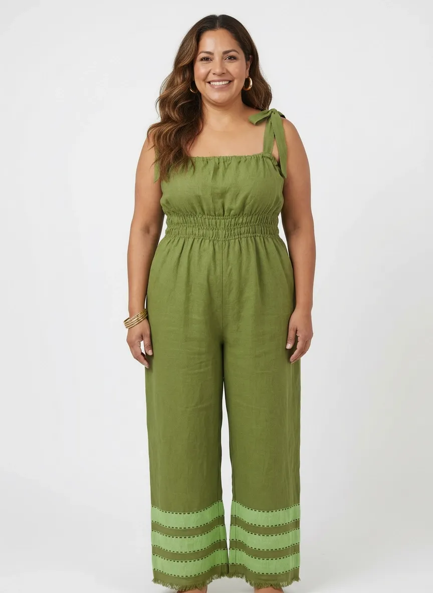 Sebie Jumpsuit- Meadow Green sold by Yego product image thumbnail 3