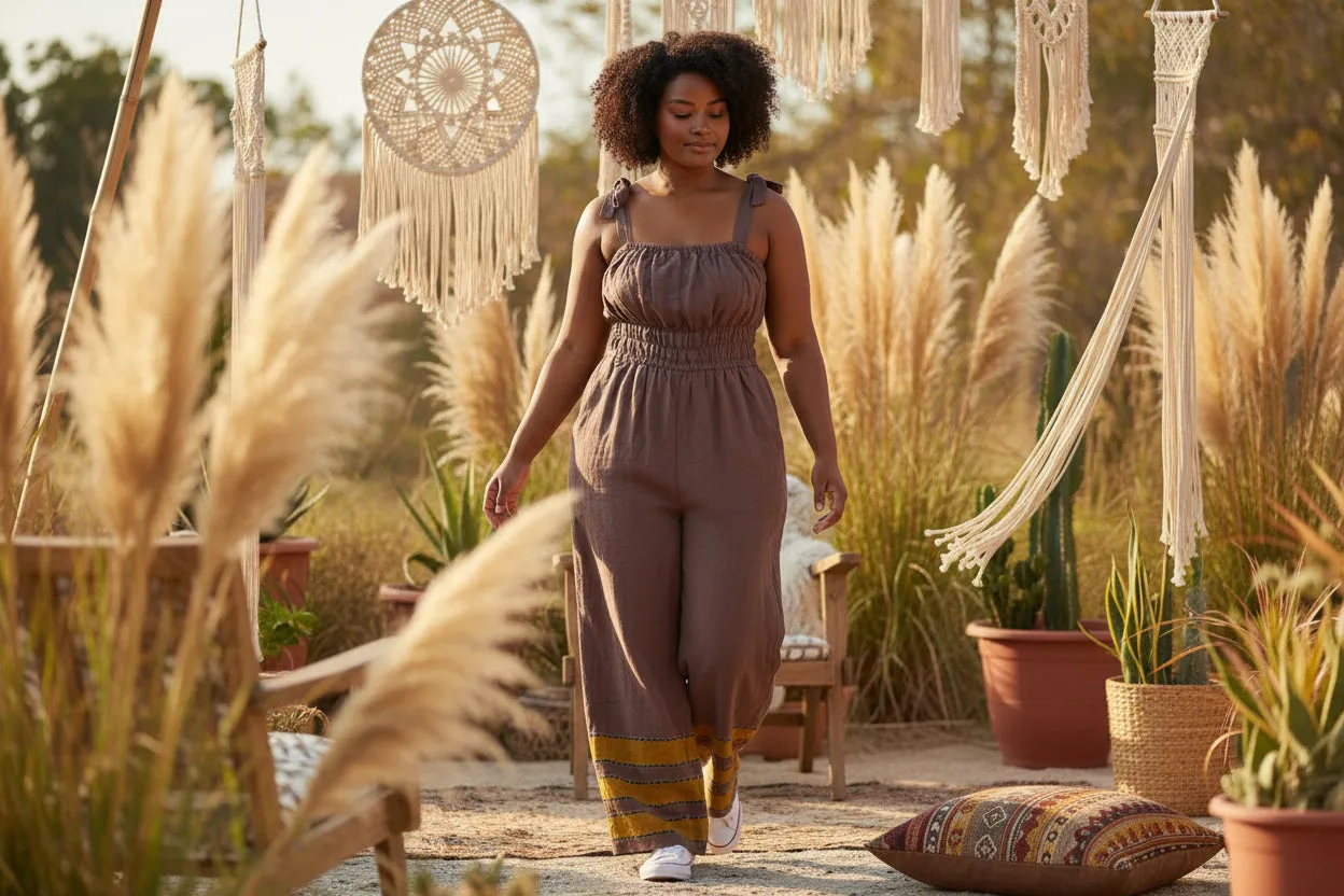 Sebie Jumpsuit- Quiet Earth sold by Yego