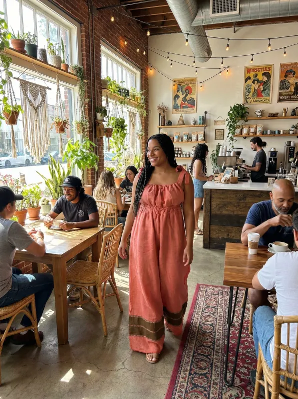 Sebie Jumpsuit- Earthen Rouge sold by Yego