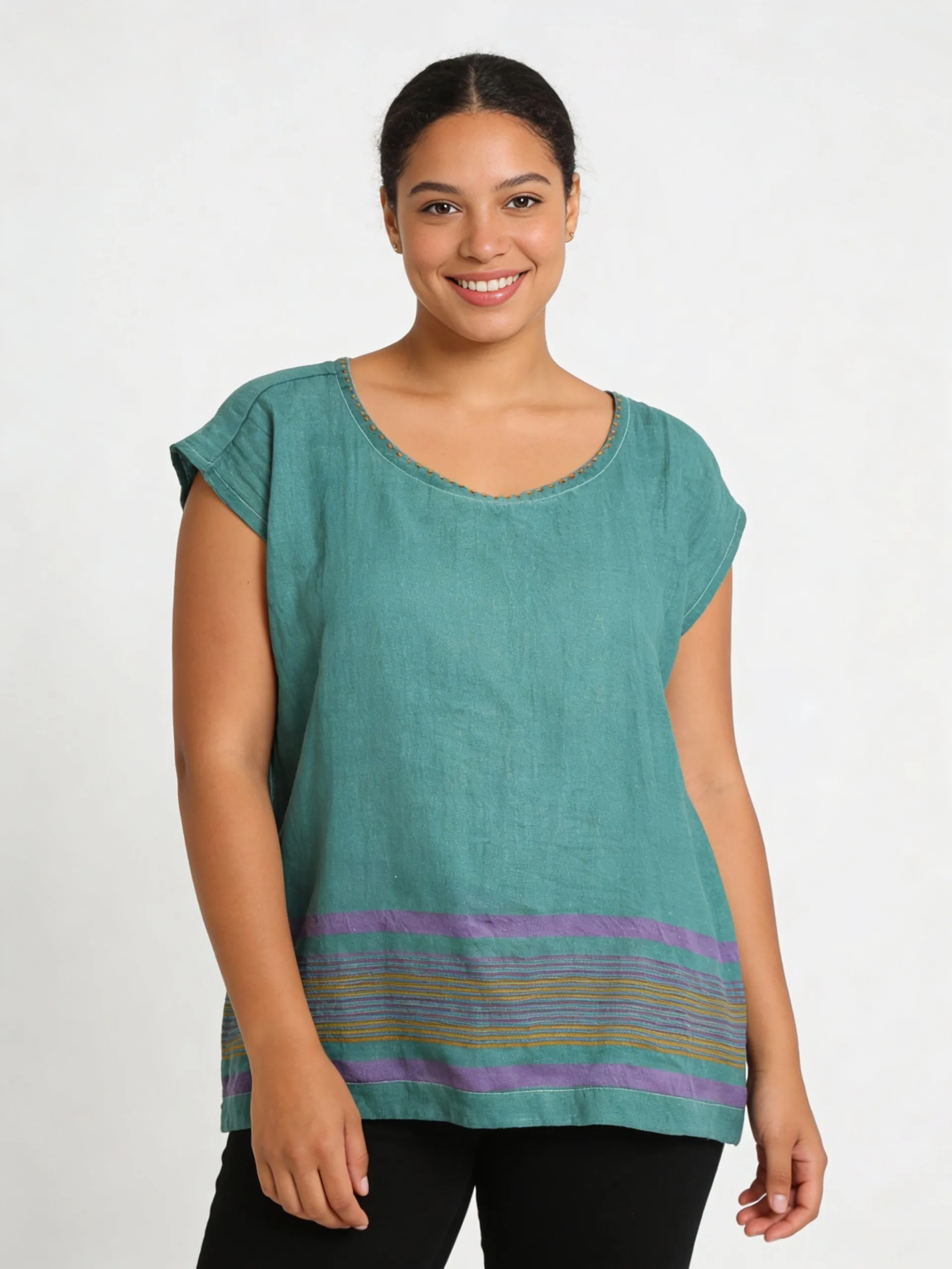 Aluna Top - Teal Horizon sold by Yego product image thumbnail 3