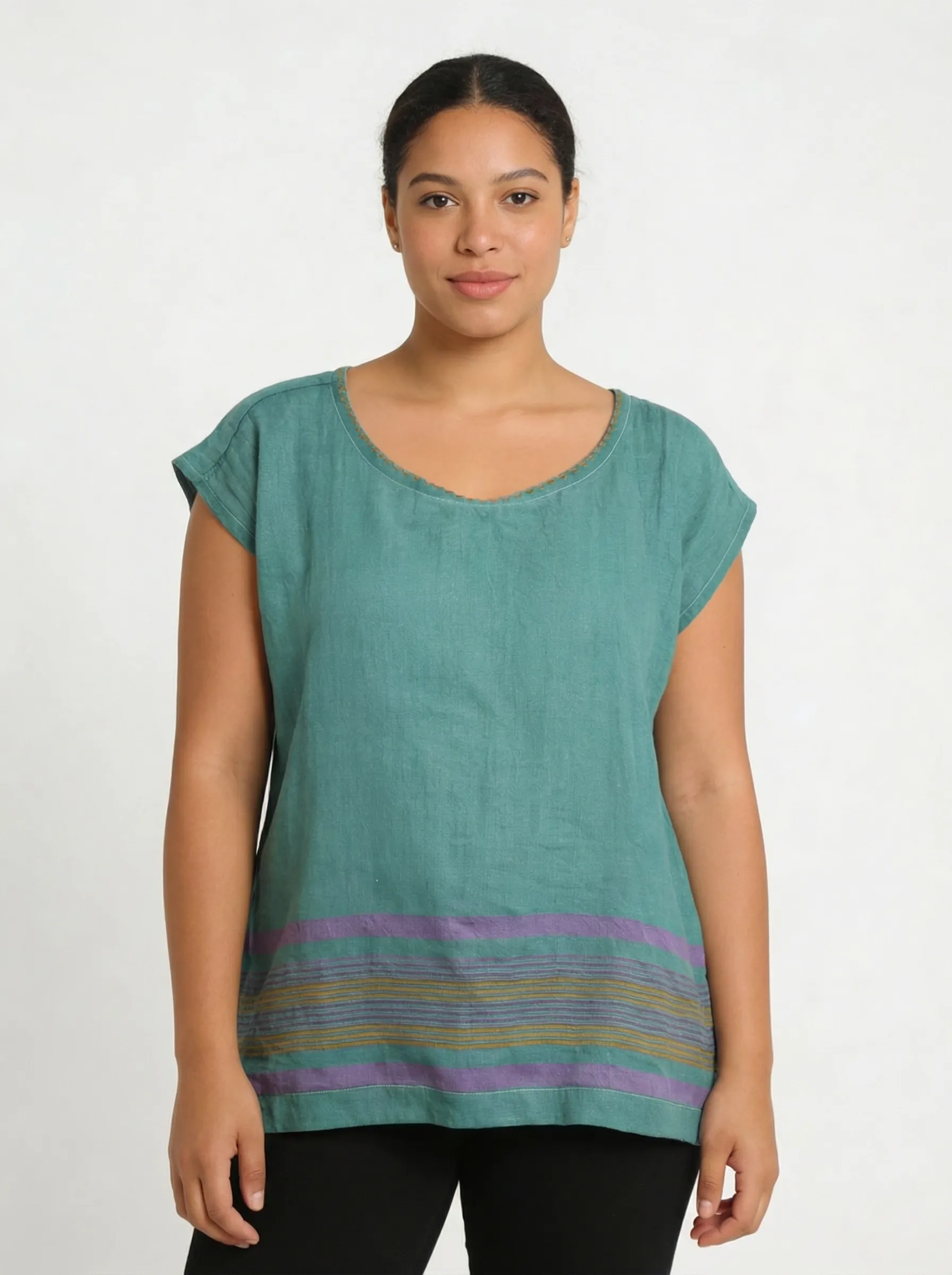 Aluna Top - Teal Horizon sold by Yego product image thumbnail 4