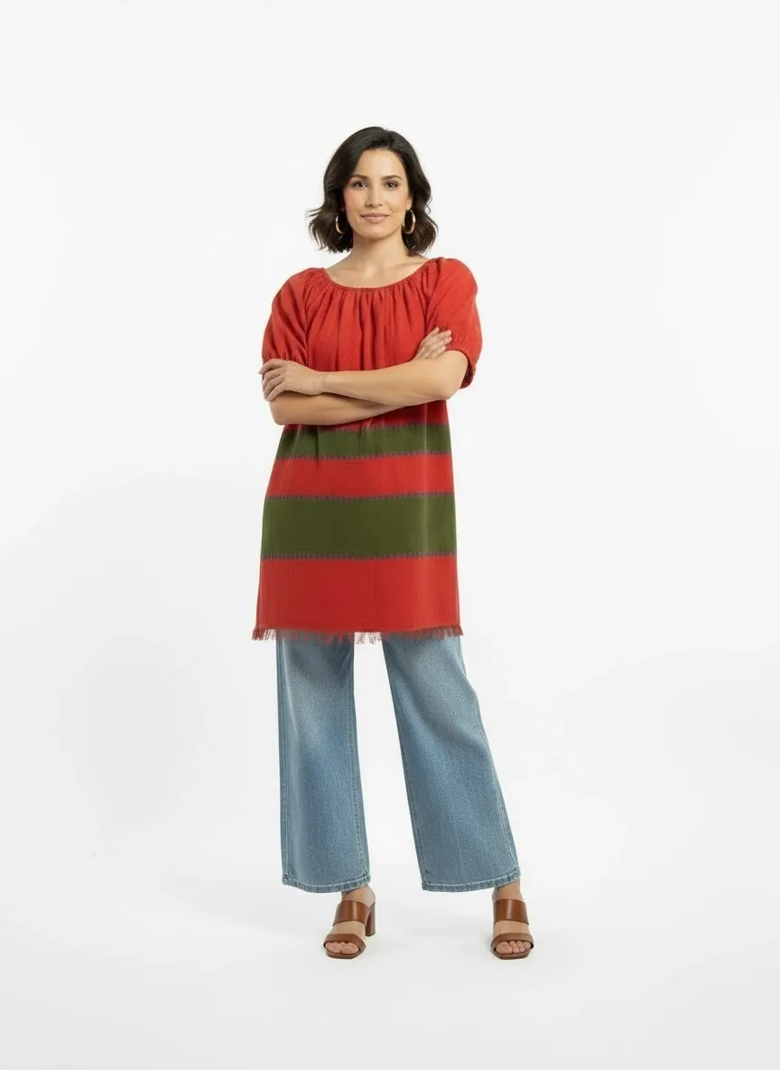 Liya Top- Sunbaked Red sold by Yego product image thumbnail 3